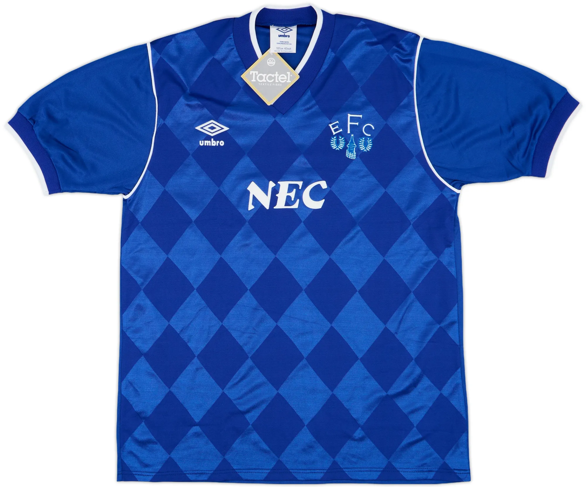Umbro Everton Mens SS Home Shirt 1986/87