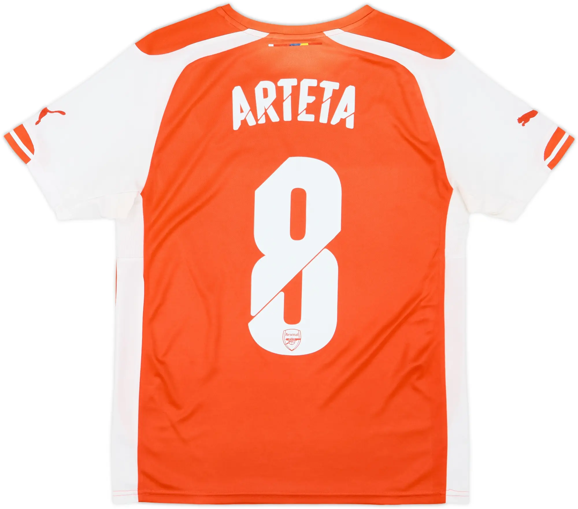 2014-15 Arsenal Home Shirt Arteta #8 - 5/10 - (S)