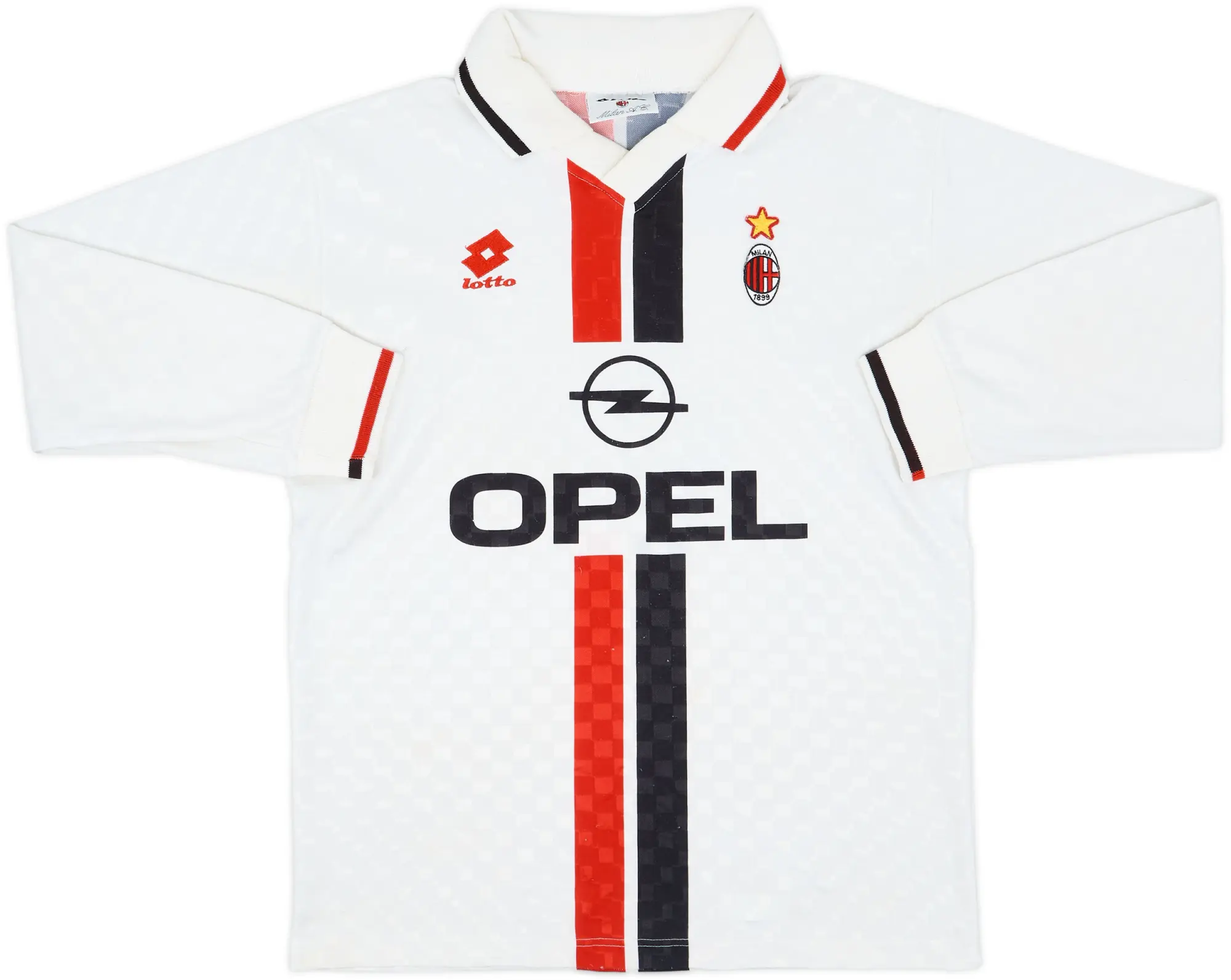 1995-96 AC Milan Away L/S Shirt - 6/10 - (L)