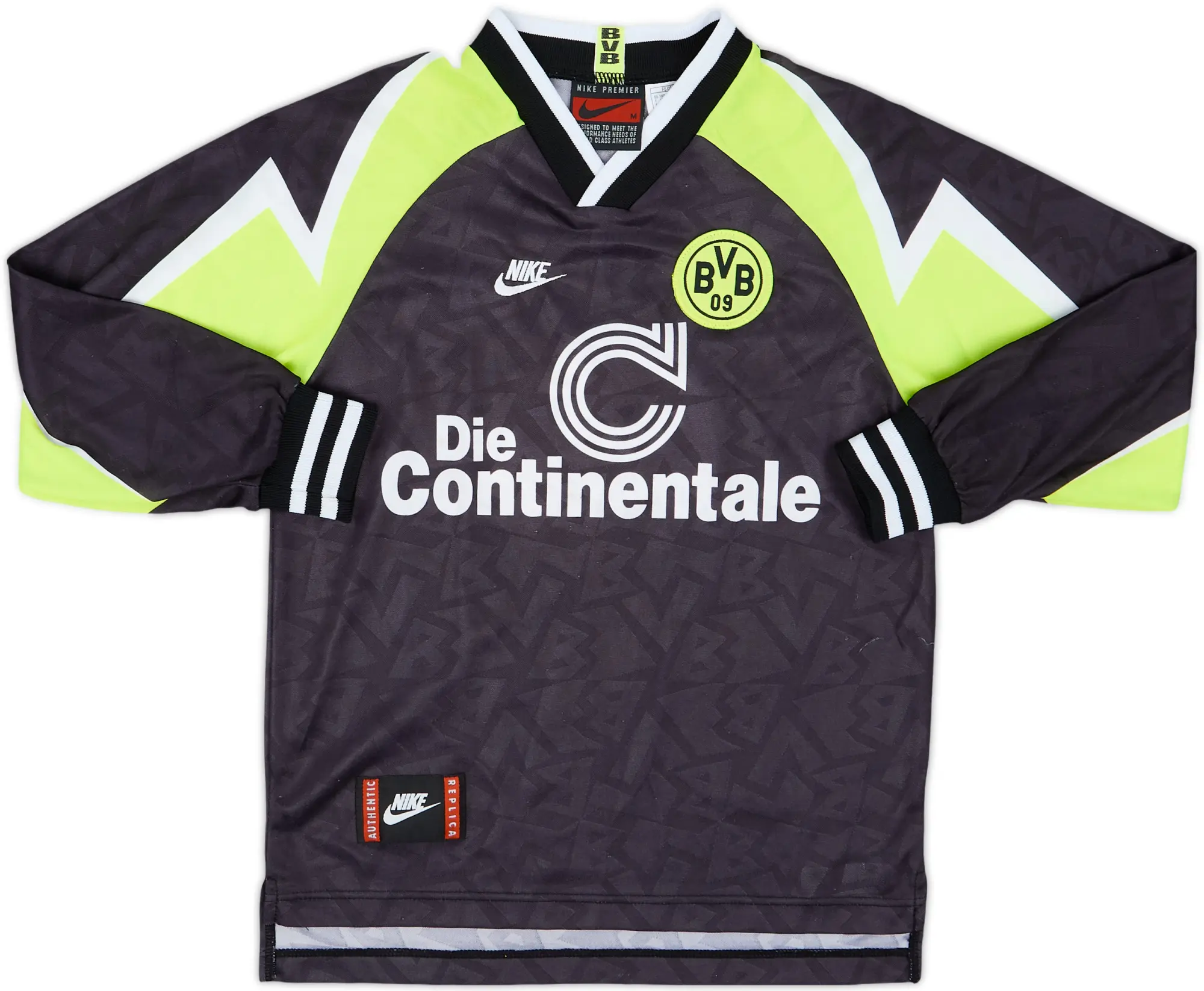 Nike Borussia Dortmund Boys LS Away Shirt 1995/96