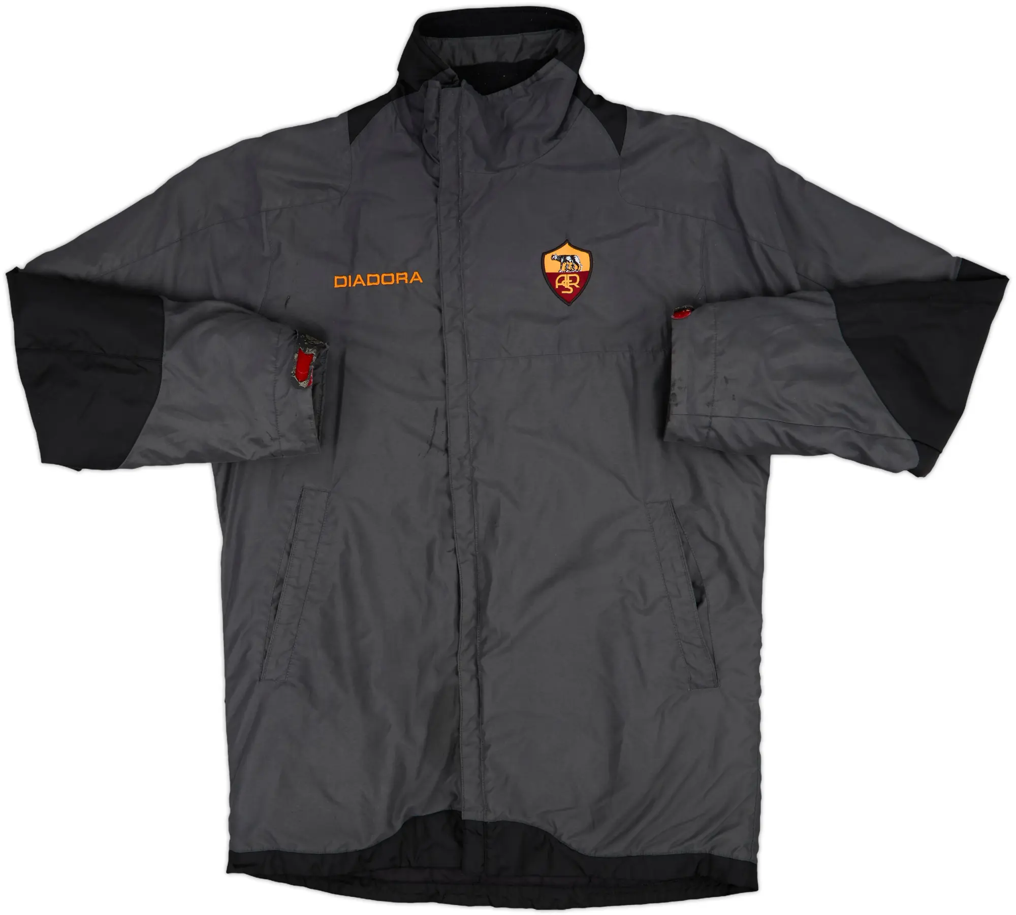 2005-06 Roma Diadora Padded Bench Coat - 6/10 - (L)