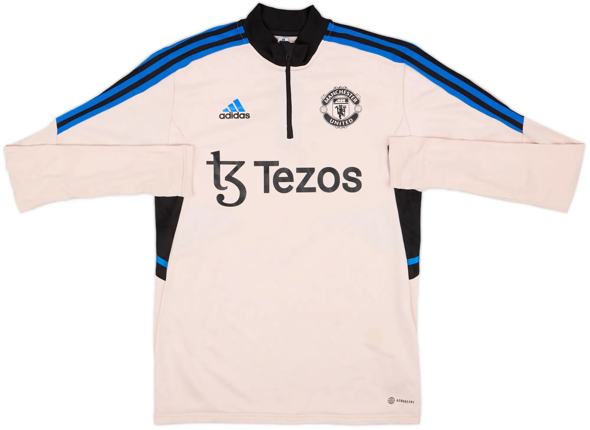 2022-23 Manchester United adidas 1/4 Zip Training Top - 6/10 - (S)