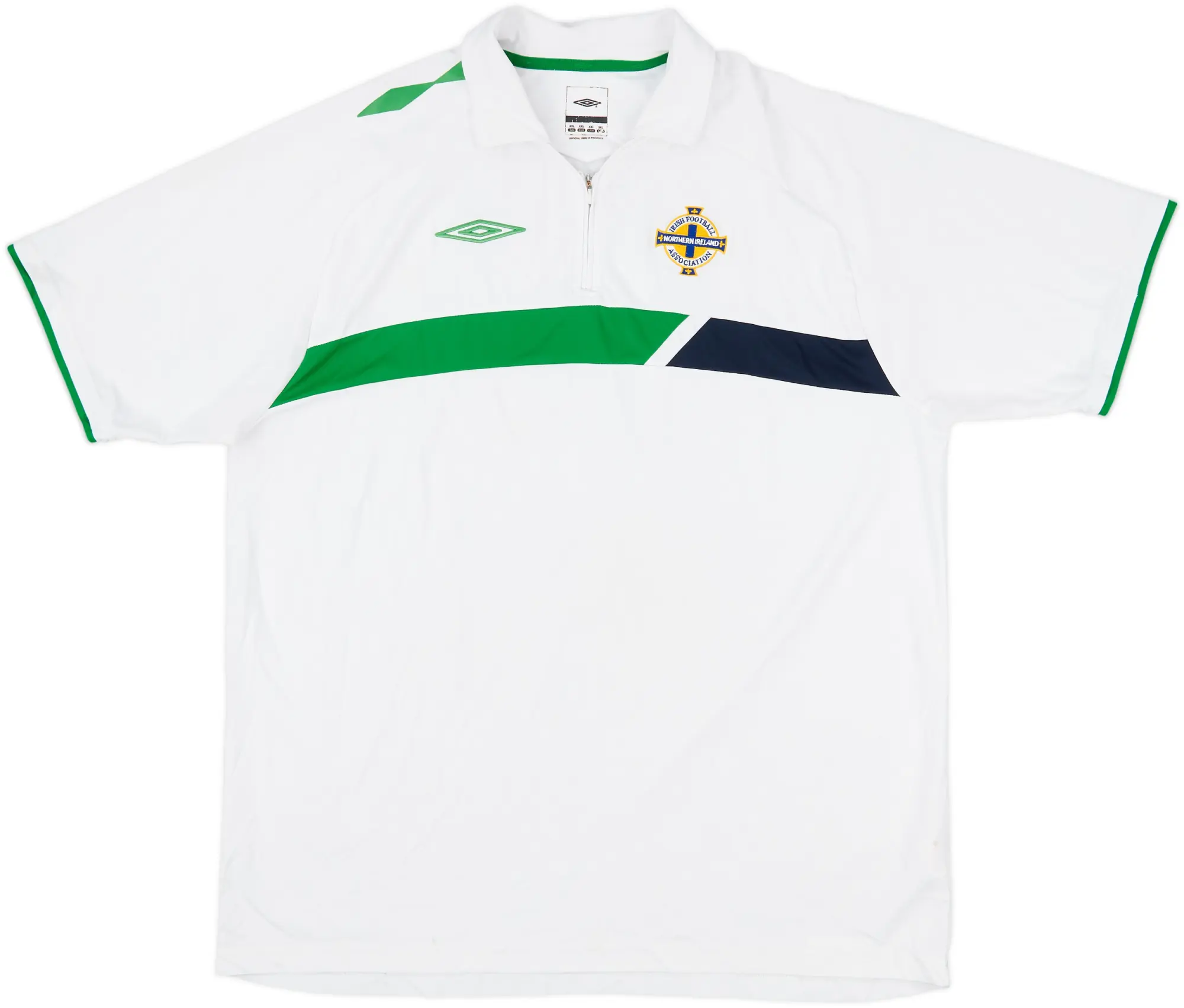 2007-08 Northern Ireland Umbro 1/4 Zip Training Shirt - 9/10 - (XXL)