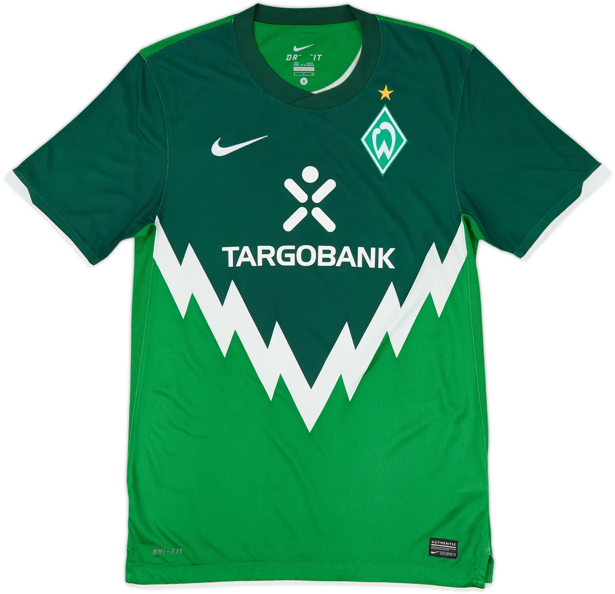 Nike Werder Bremen Mens SS Home Shirt 2010/11
