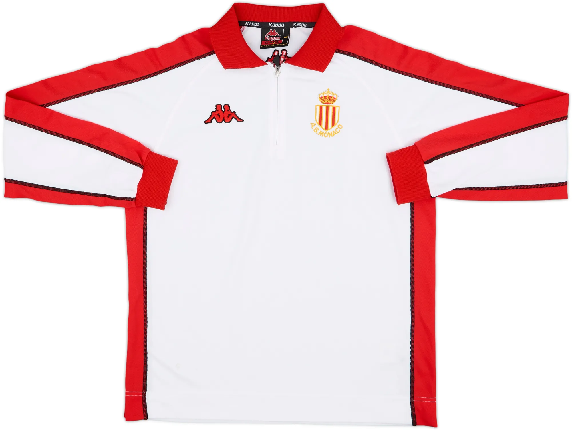 2000-01 Monaco Kappa 1/4 Zip L/S Training Shirt - 7/10 - (L)