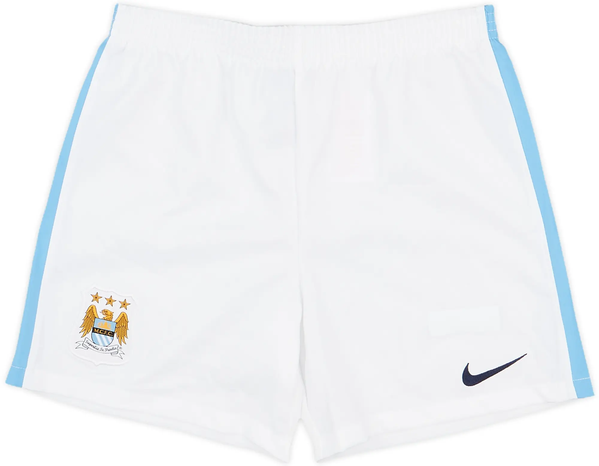 2015-16 Manchester City Home Shorts - 10/10 - (7-8 Years)