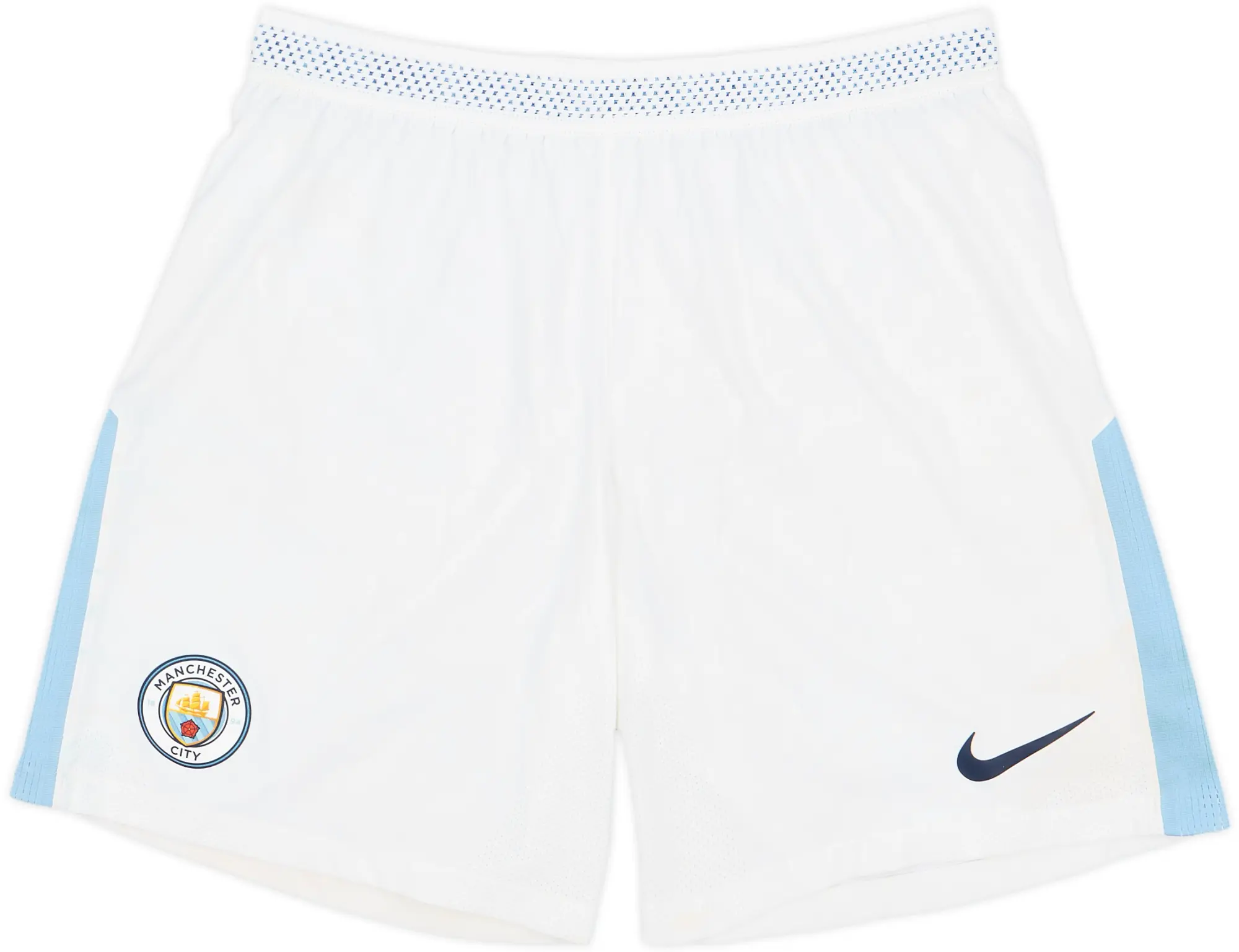 2017-18 Manchester City Authentic Home Shorts - 4/10 - (L.Boys)