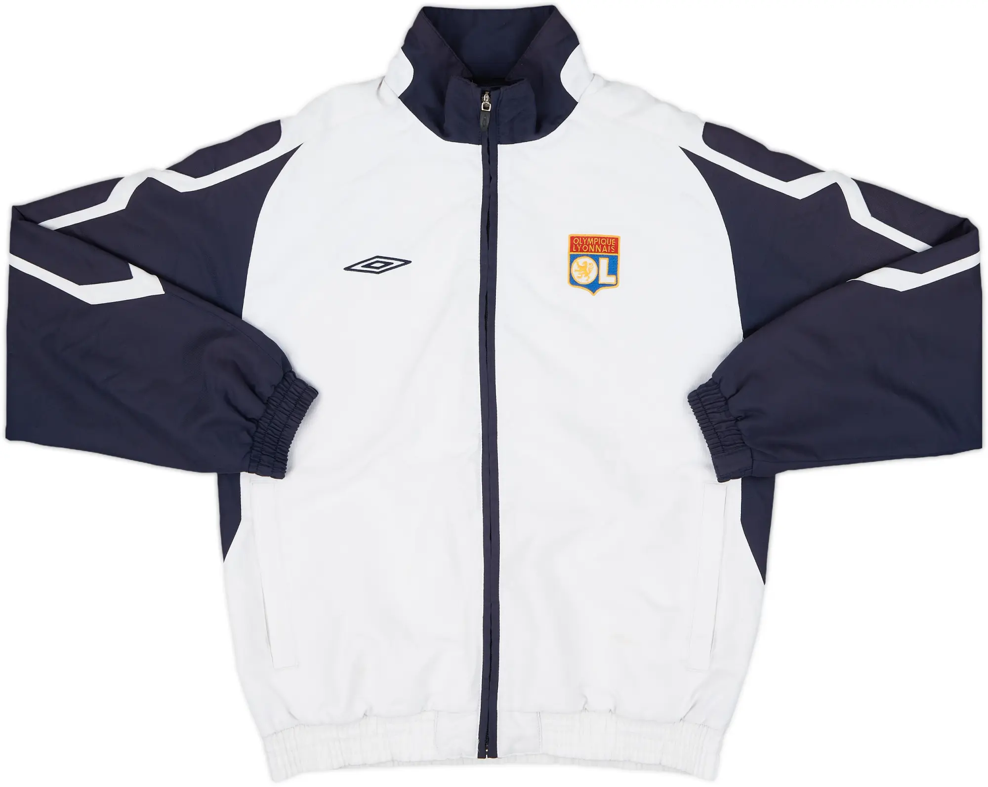 2007-08 Lyon Umbro Track Jacket - 7/10 - (L.Boys)