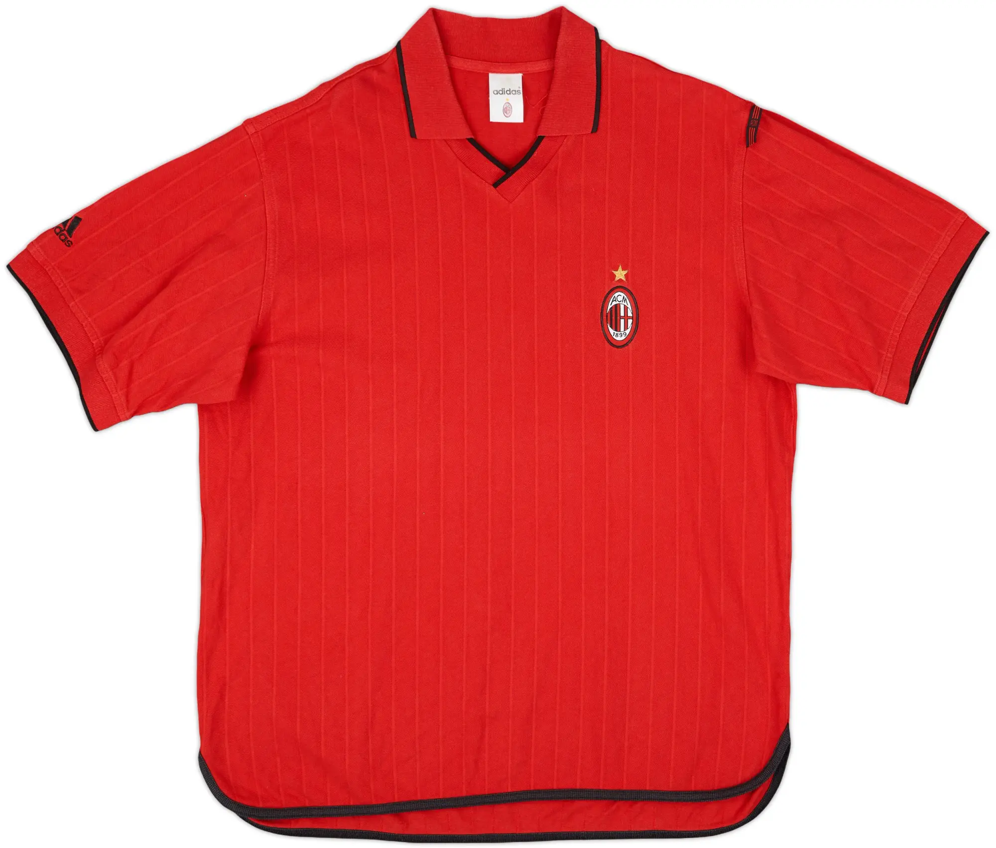2001-02 AC Milan adidas Training Shirt - 8/10 - (L)
