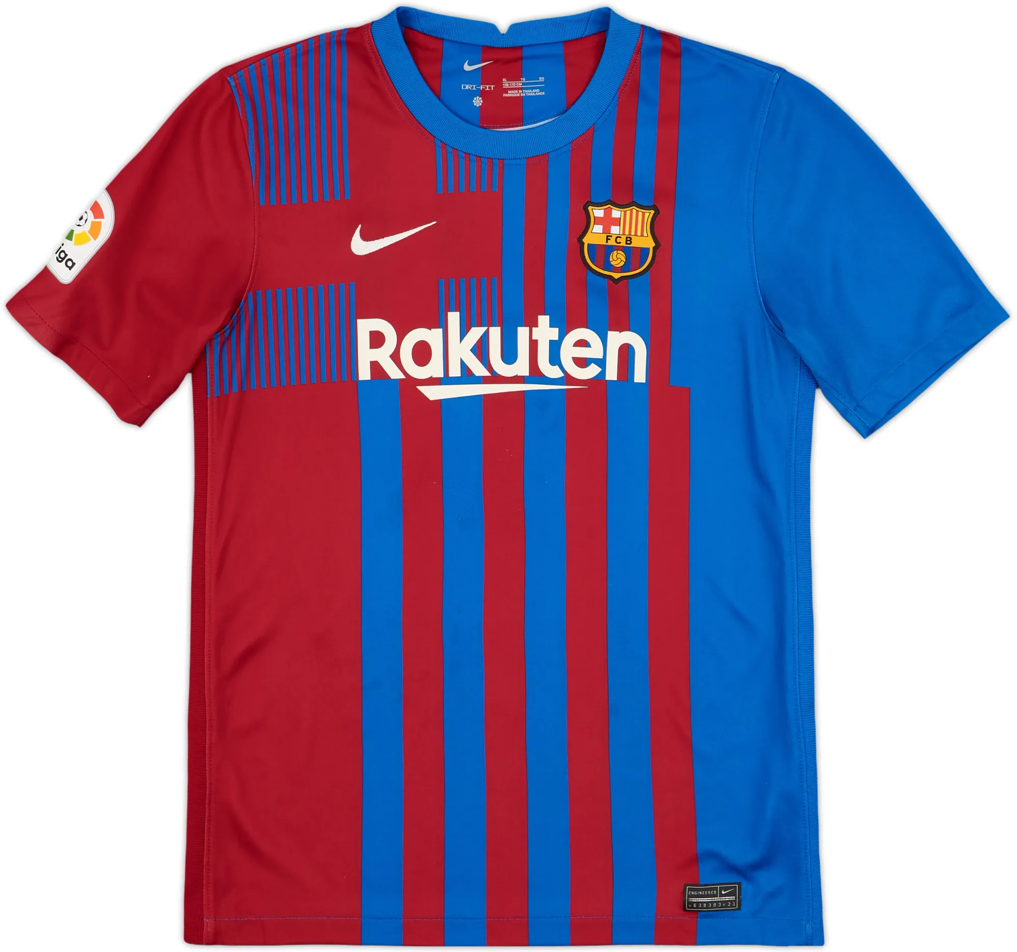 Nike Barcelona Boys SS Home Shirt 2021/22