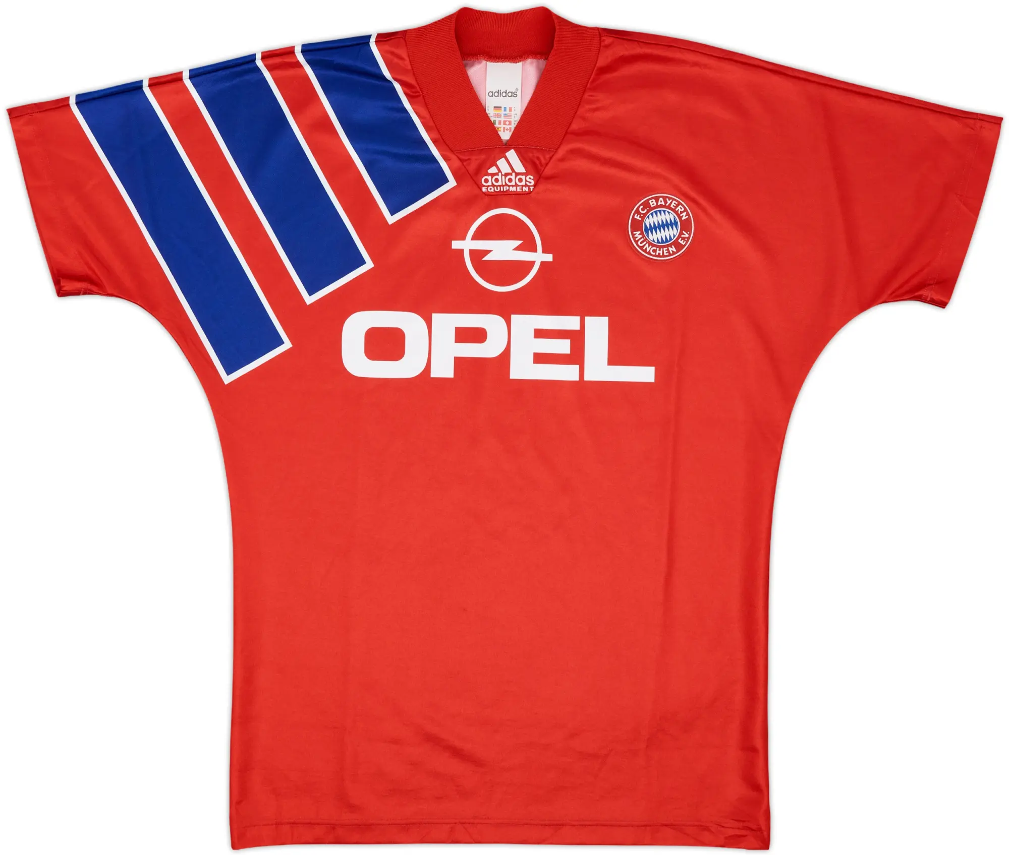 adidas Bayern Munich Mens SS Home Shirt 1991/93