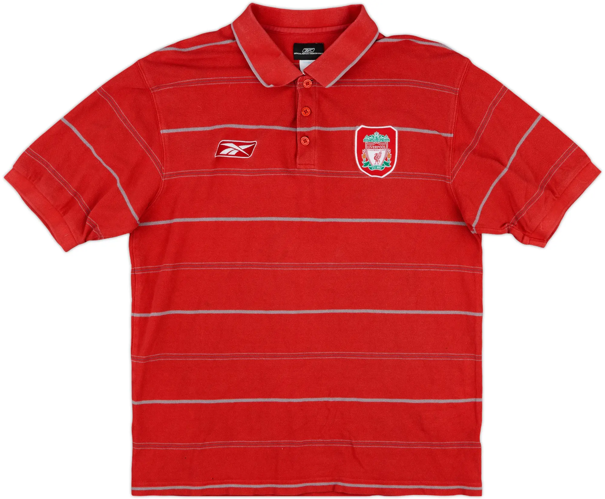 2005-06 Liverpool Reebok Polo Shirt - 9/10 - (L)