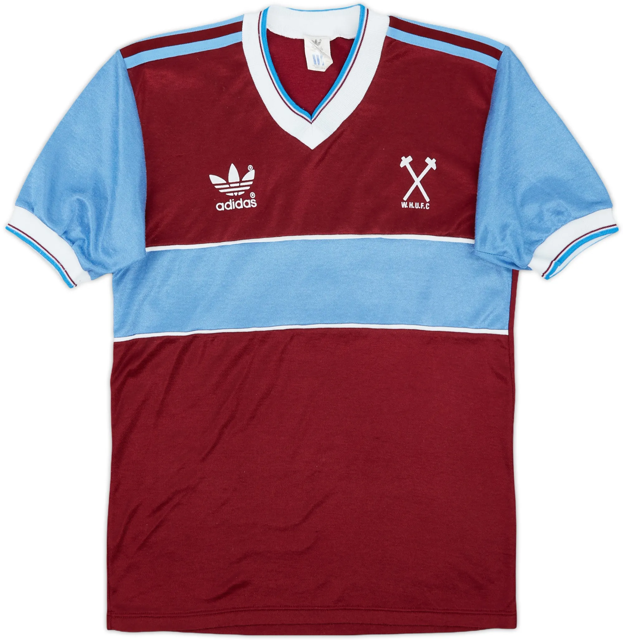 adidas West Ham United Mens SS Home Shirt 1983/85