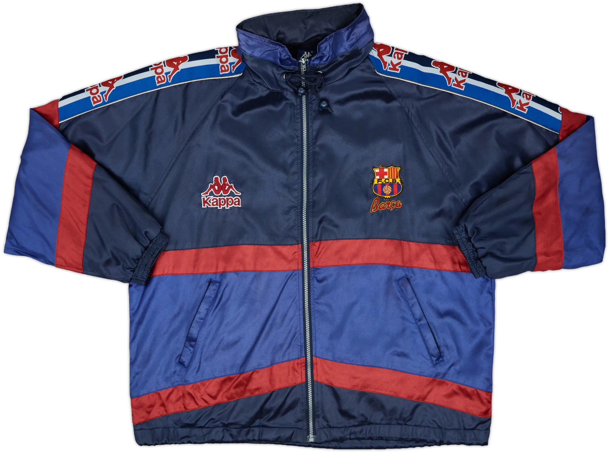 1995-97 Barcelona Kappa Track Jacket - 8/10 - (L)