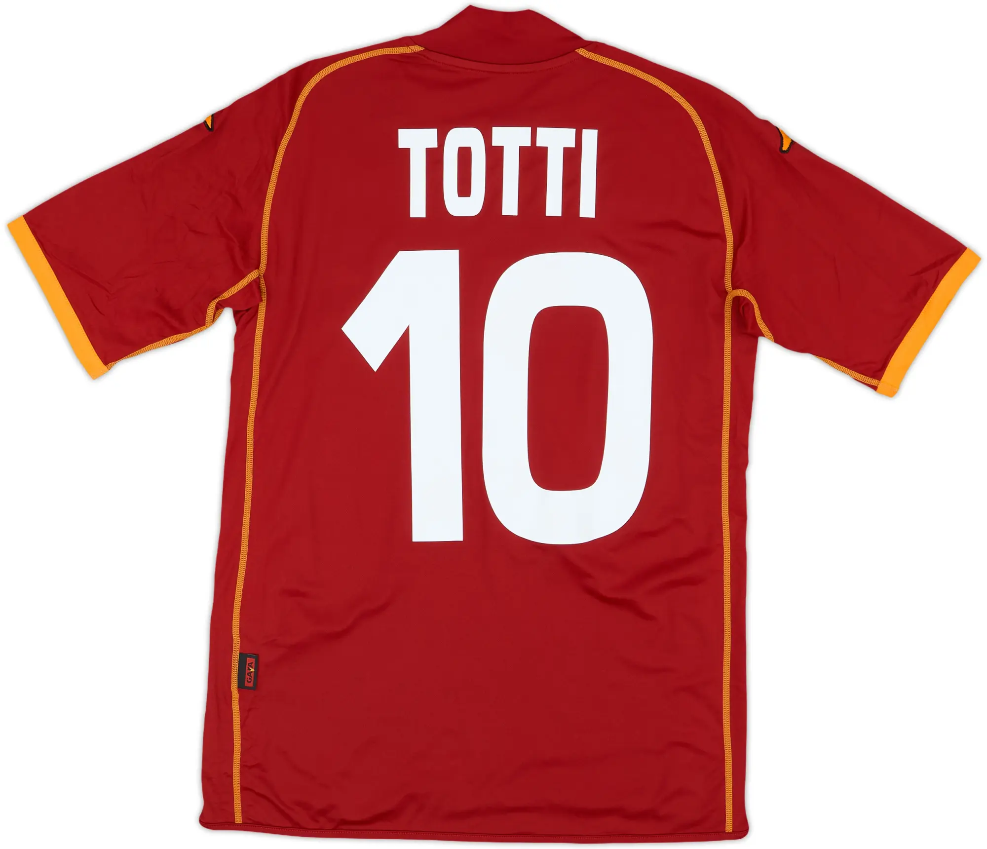2008-09 Roma Home Shirt Totti #10 (XS)
