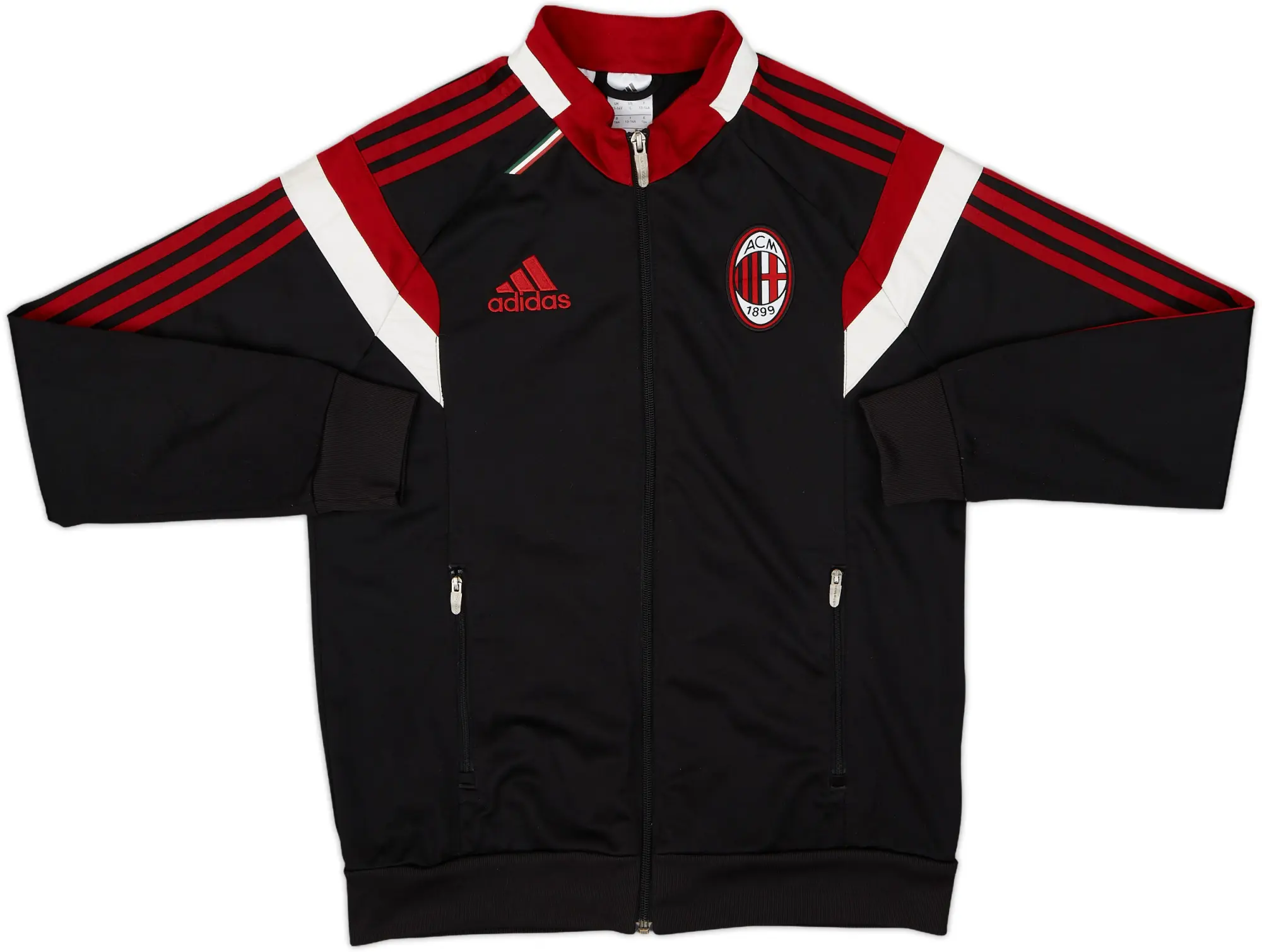 2014-15 AC Milan adidas Track Jacket - 9/10 - (L.Boys)
