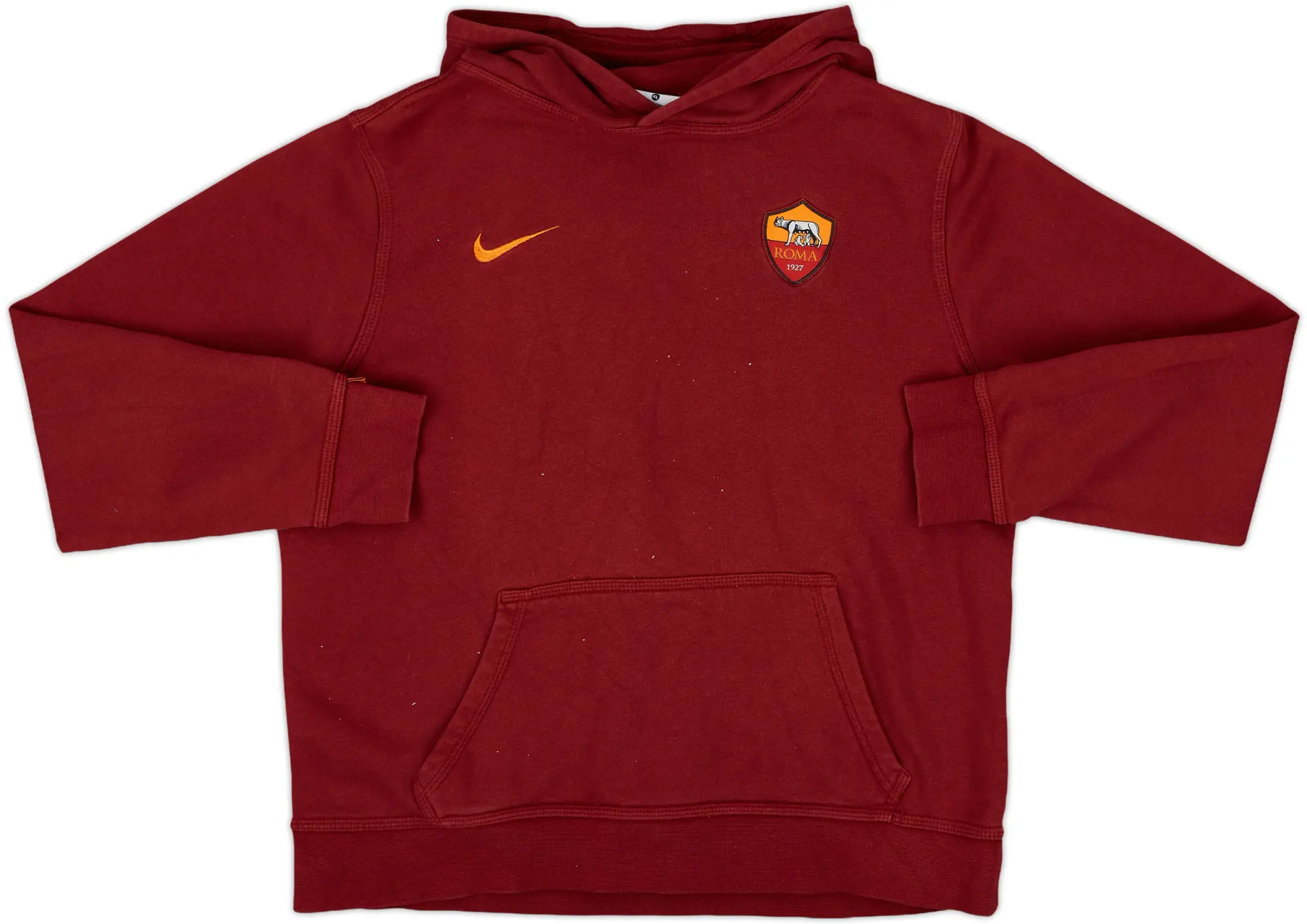 2015-16 Roma Nike Hooded Sweat Top - 9/10 - (XL.Boys)