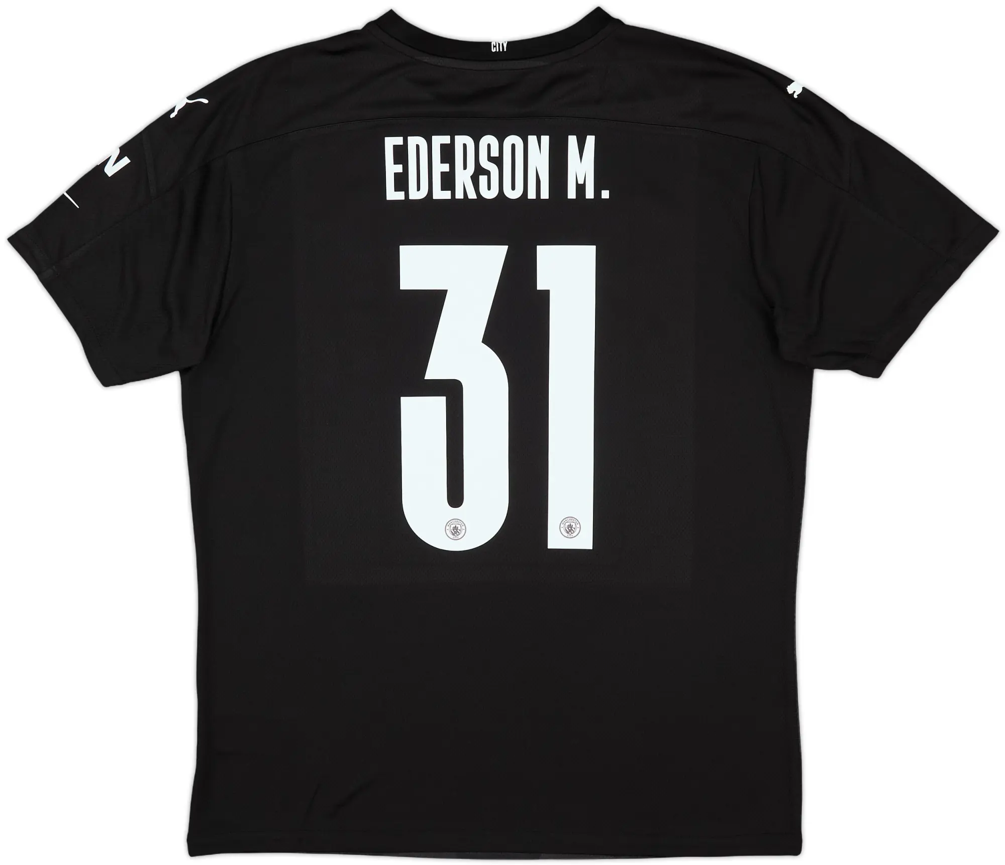 2020-21 Manchester City Match Issue FA Cup GK Shirt Ederson M. #31