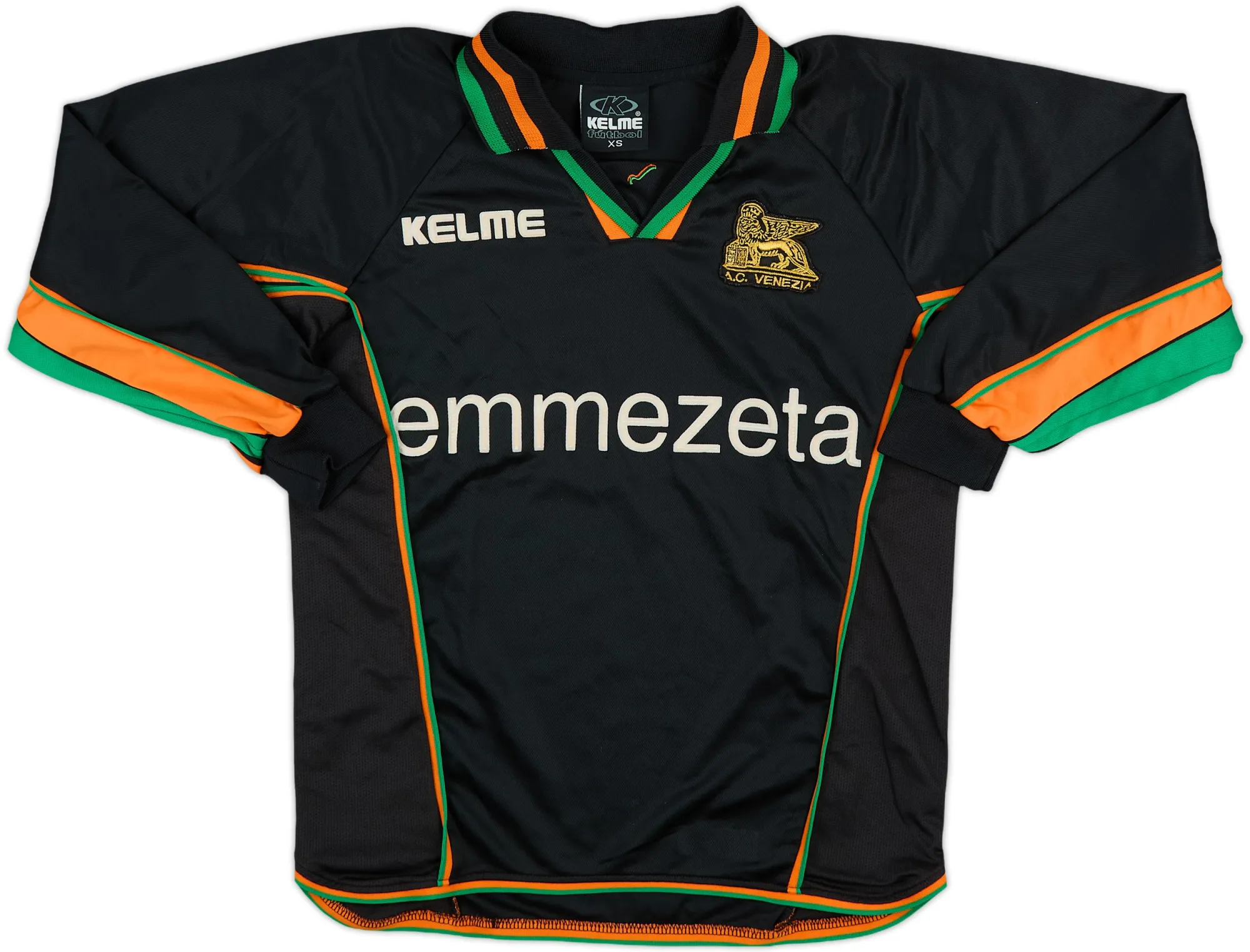 Kelme Venezia FC Mens LS Player Issue Home Shirt 2001/03