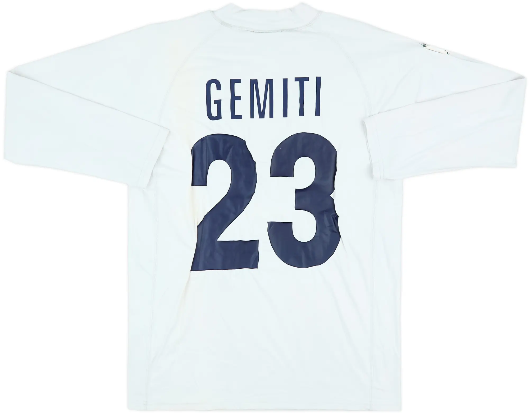 2004-05 Genoa Match Issue Away L/S Shirt Gemiti #23