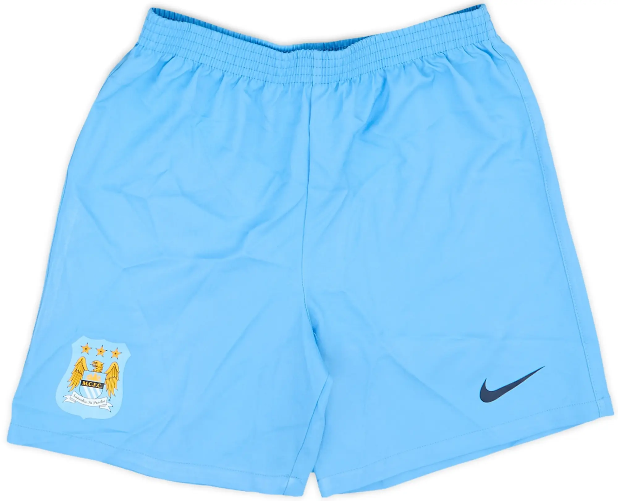 2014-15 Manchester City Home Shorts - 9/10 - (7-8 Years)
