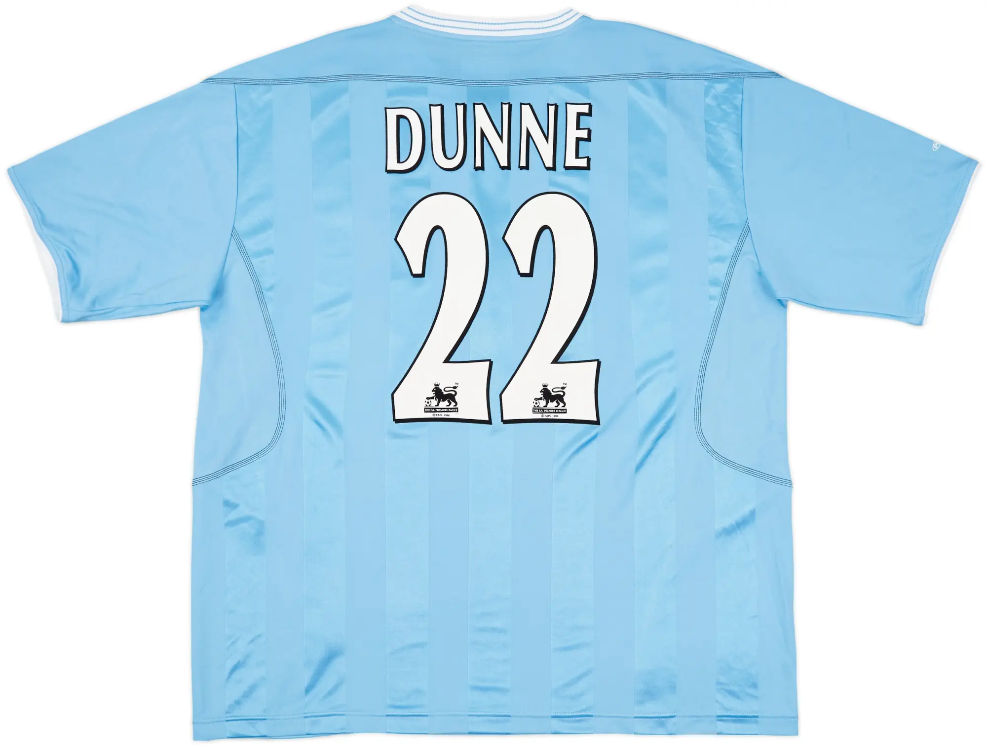 2003-04 Manchester City Home Shirt Dunne #22 (XL)