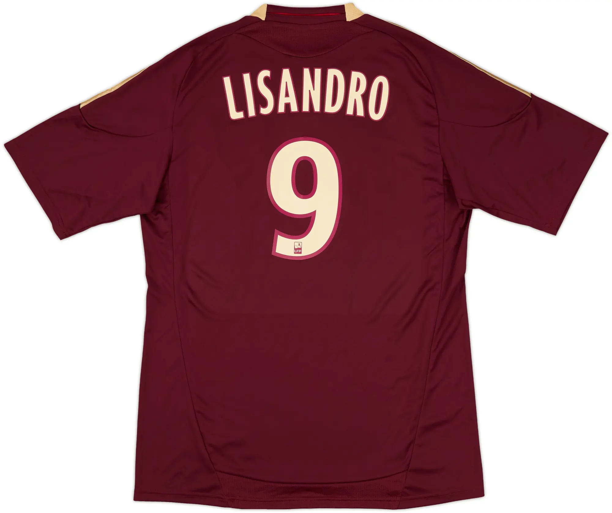 2010-11 Lyon Away Shirt Lisandro #9 (L)