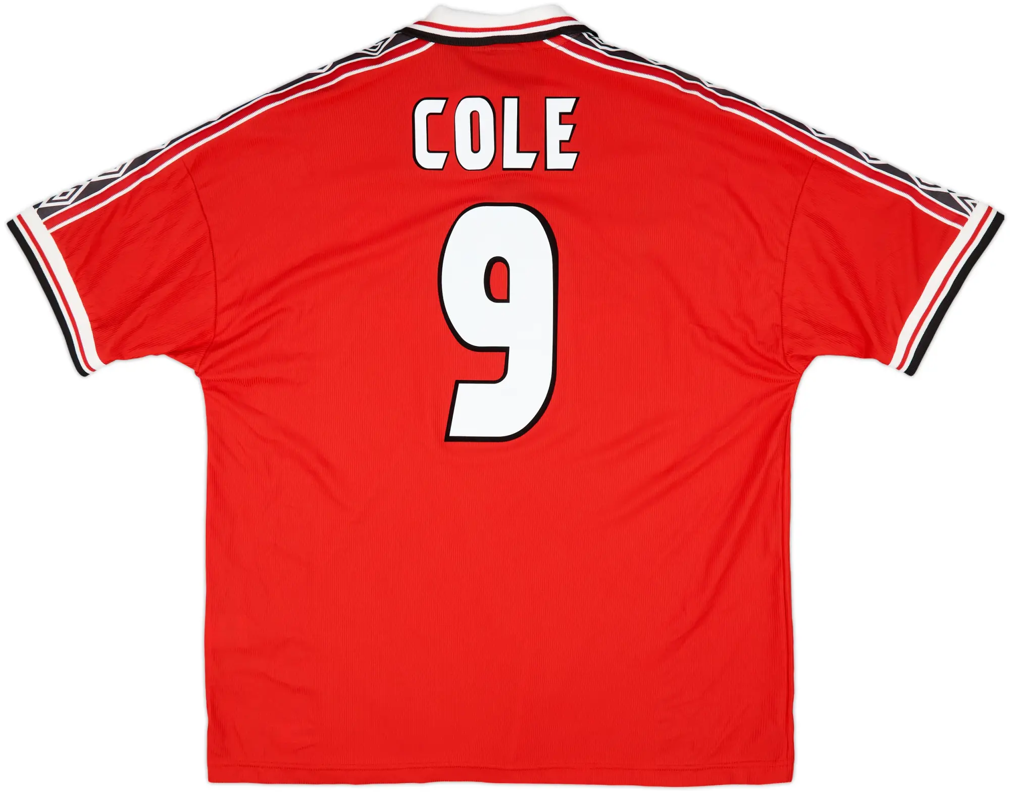 1998-00 Manchester United Home Shirt Cole #9 (XXL)