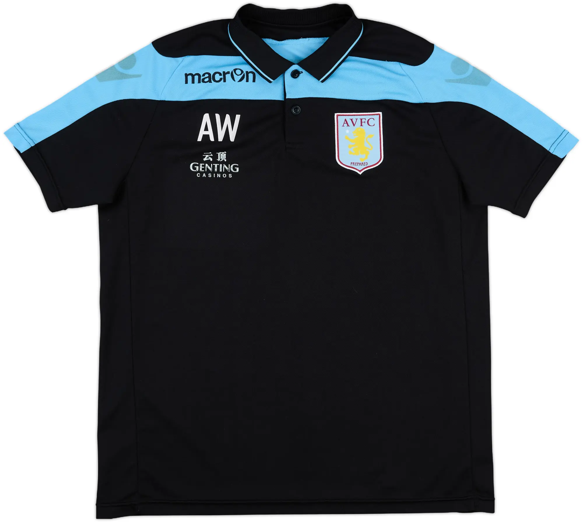 2012-13 Aston Villa Staff Issue Macron Polo Shirt AW - 4/10 - (M)
