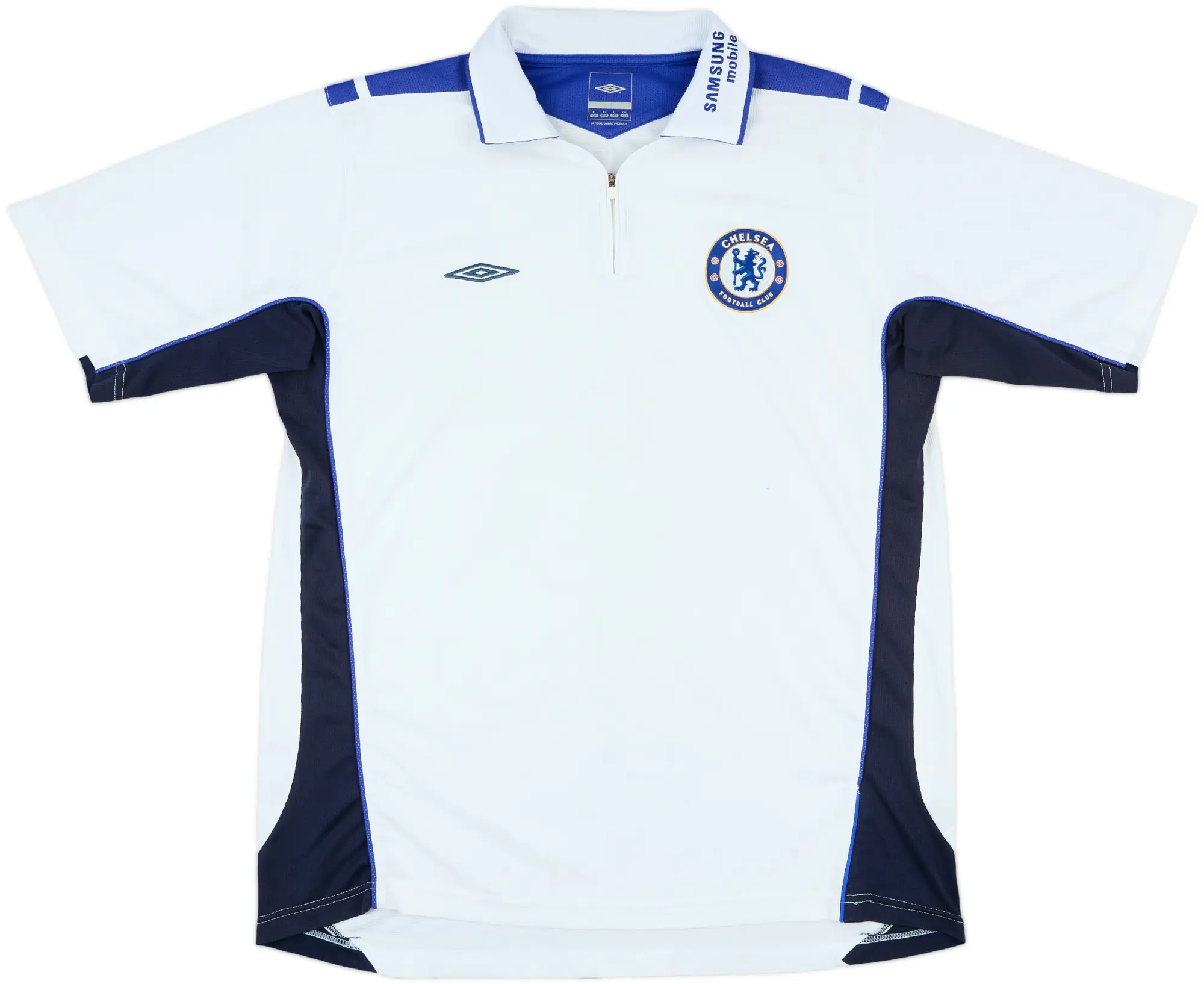 2005-06 Chelsea Umbro 1/4 Zip Polo Shirt - 6/10 - (XL)