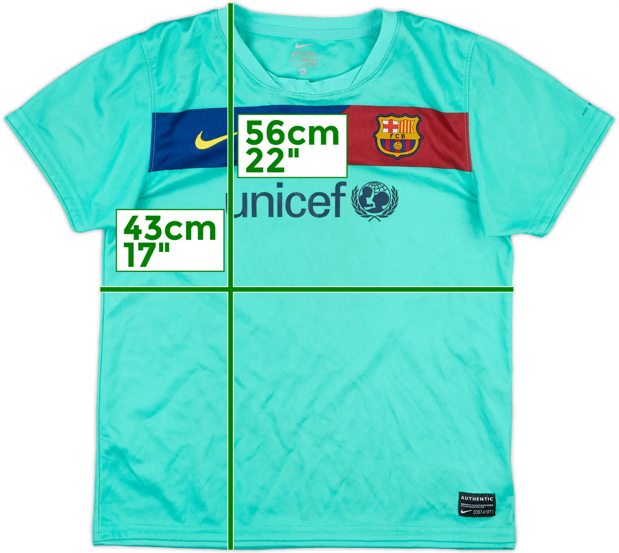 Nike Barcelona Boys SS Away Shirt 2010/11
