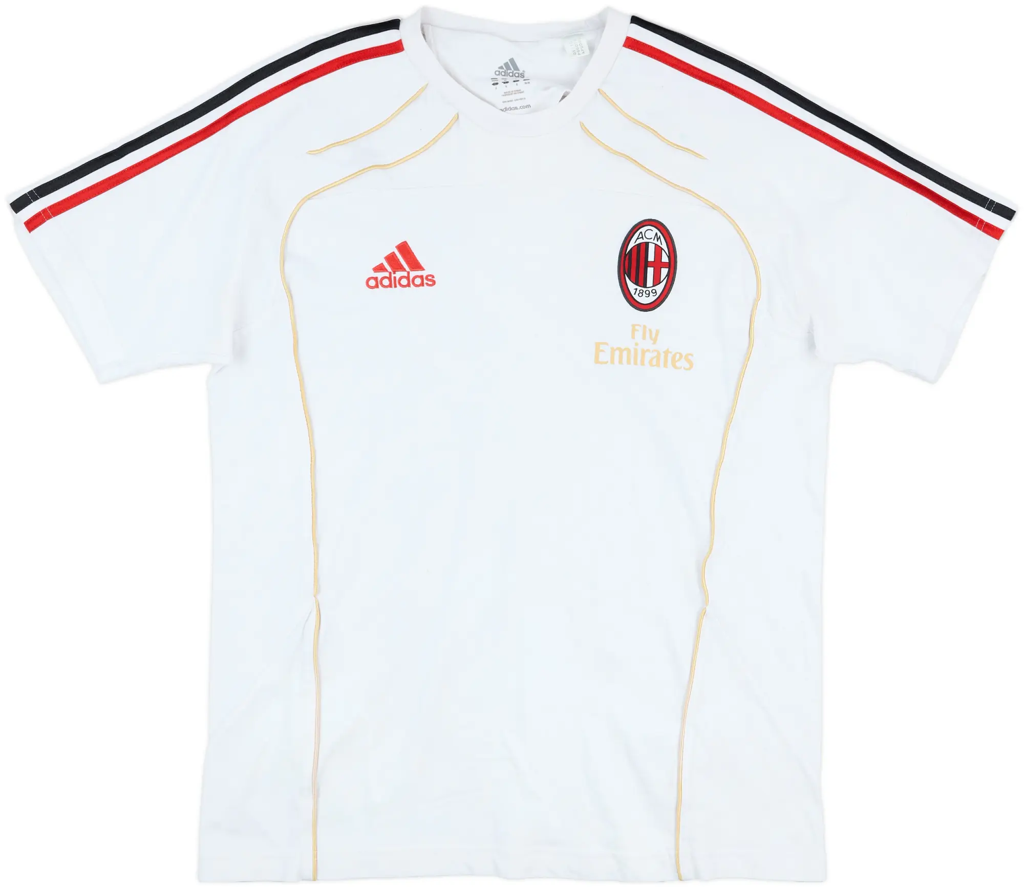 2010-11 AC Milan adidas Cotton Tee - 6/10 - (M/L)