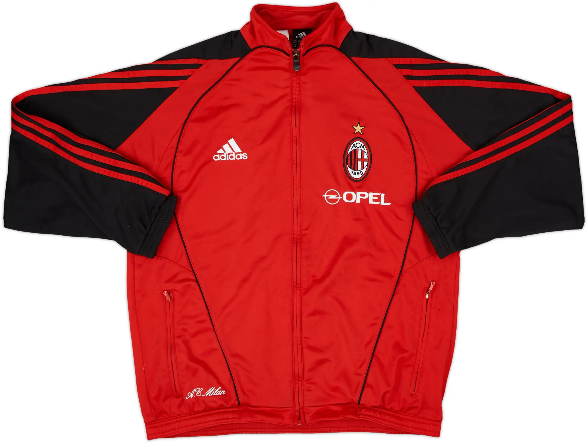 2005-06 AC Milan adidas Track Jacket - 8/10 - (S)