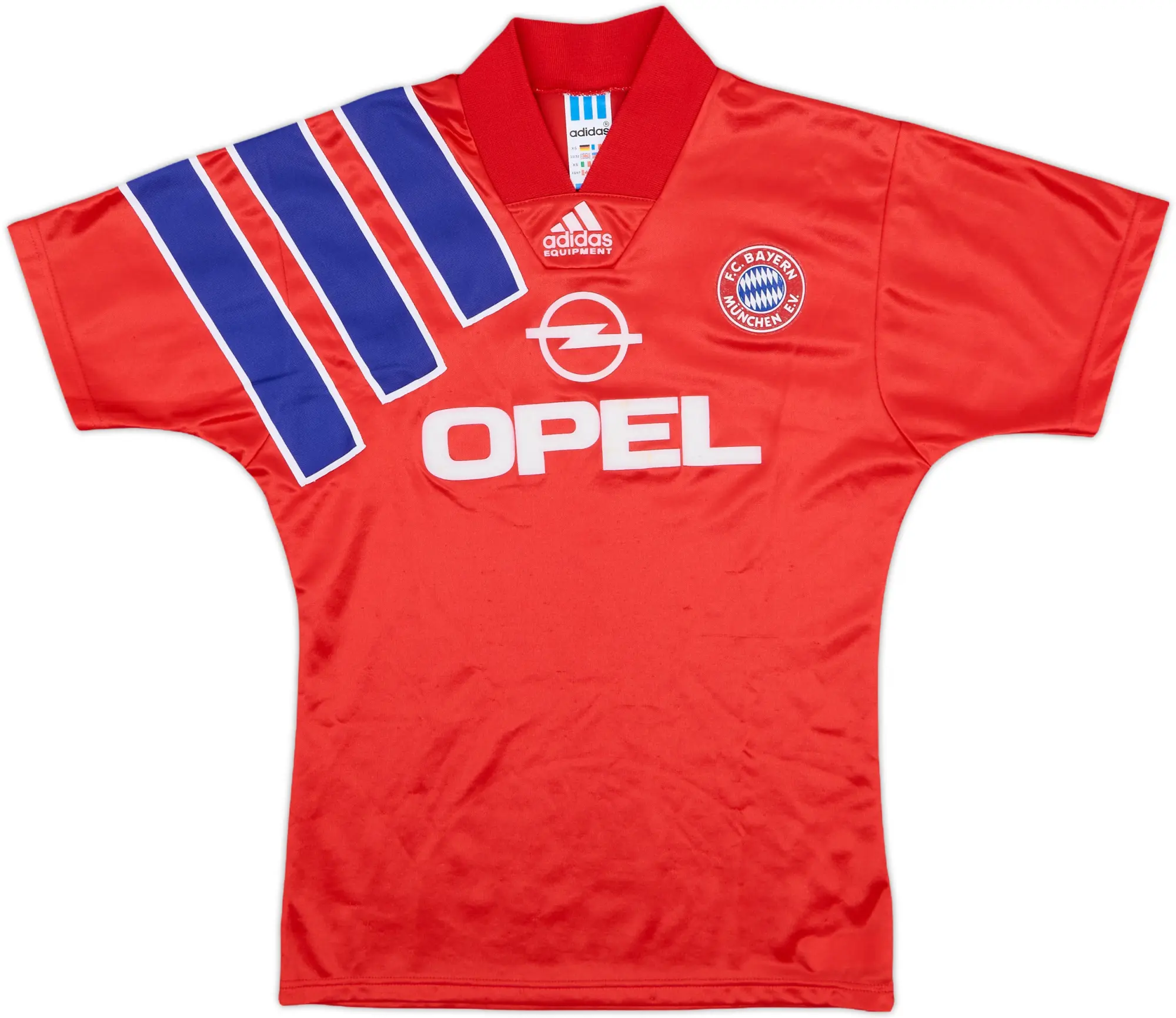 adidas Bayern Munich Boys SS Home Shirt 1991/93