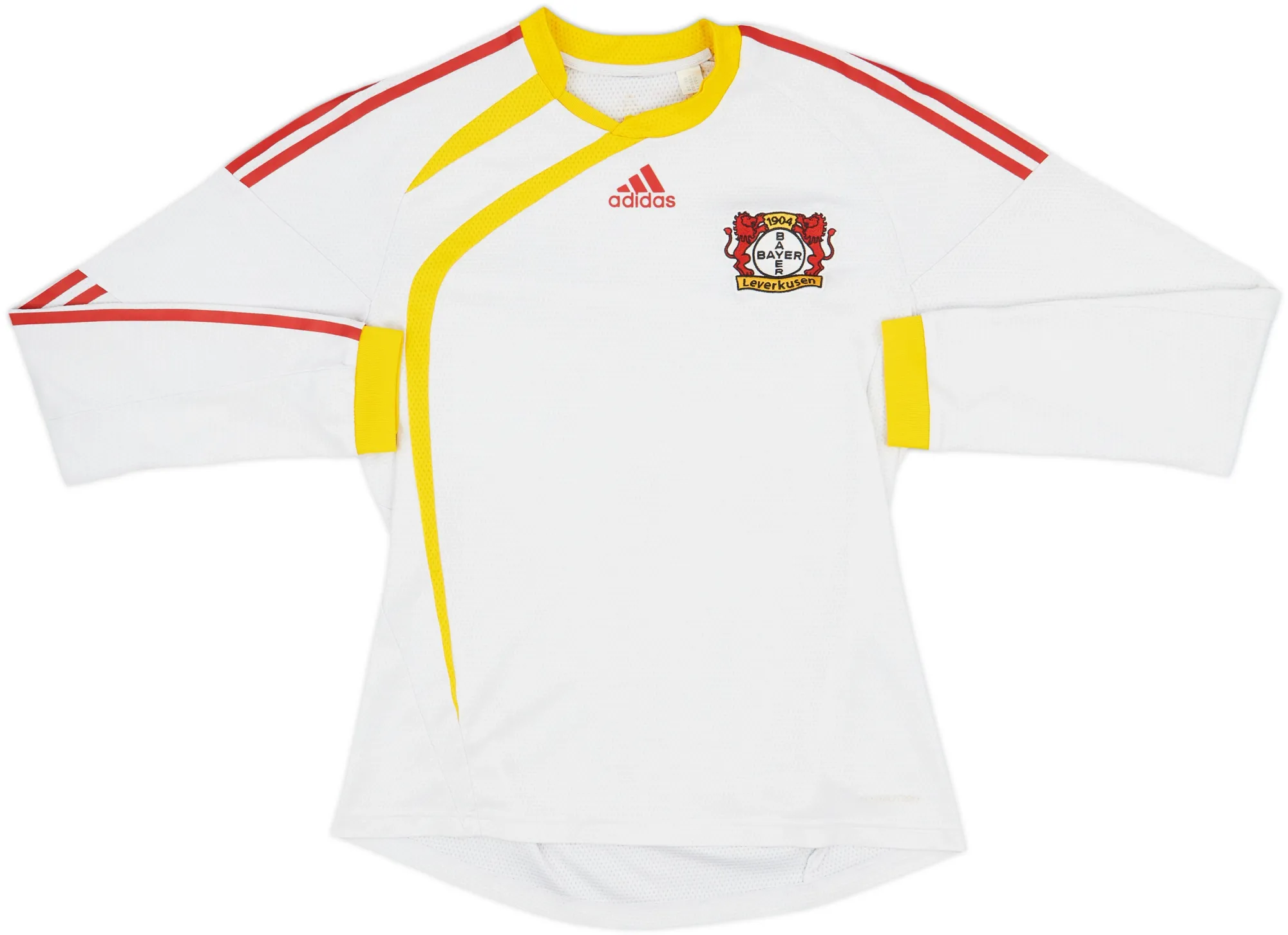 adidas Bayer Leverkusen Mens LS Player Issue Away Shirt 2009/10