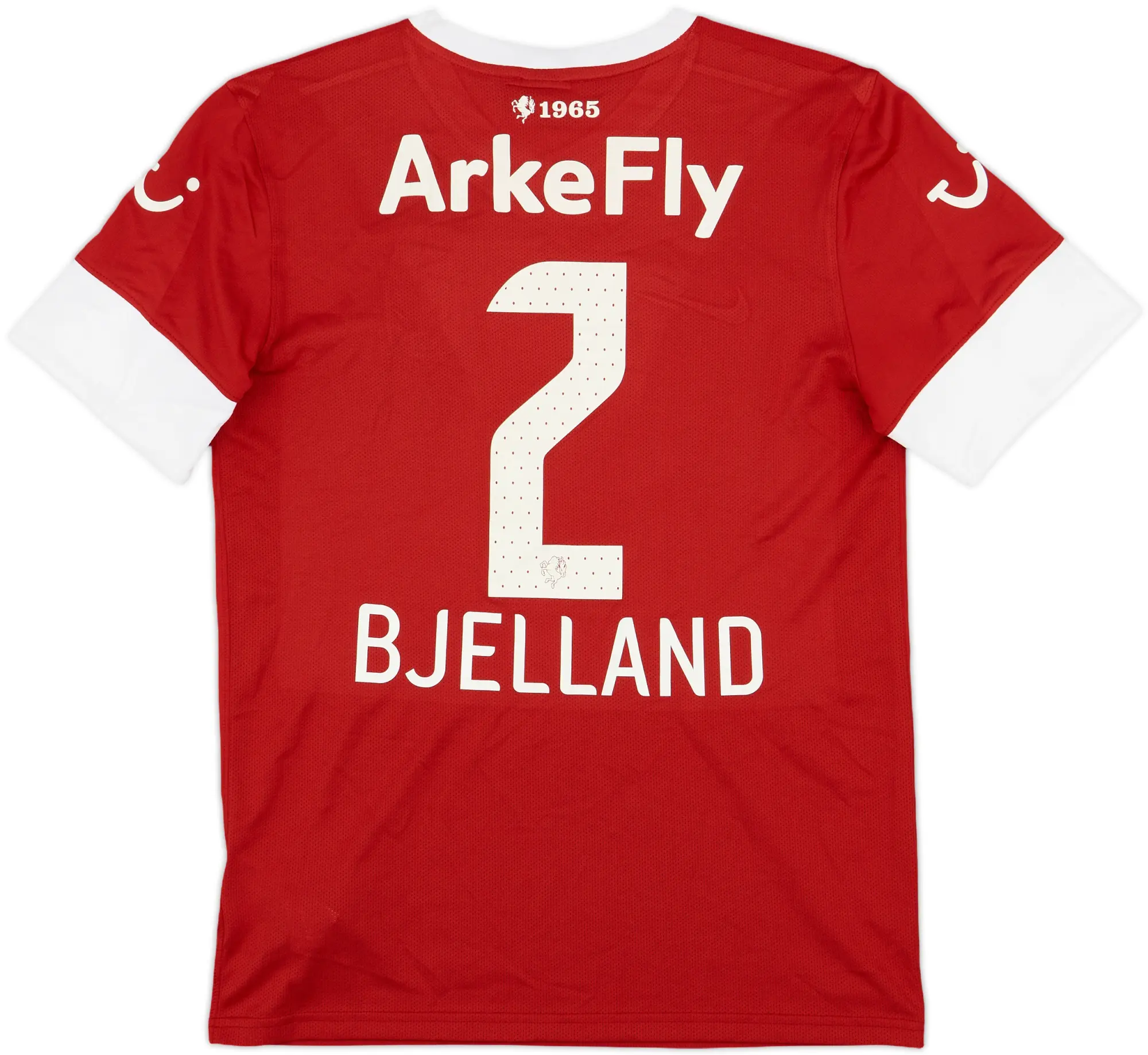 2012-13 FC Twente Home Shirt Bjelland #2 - 7/10 - (M)