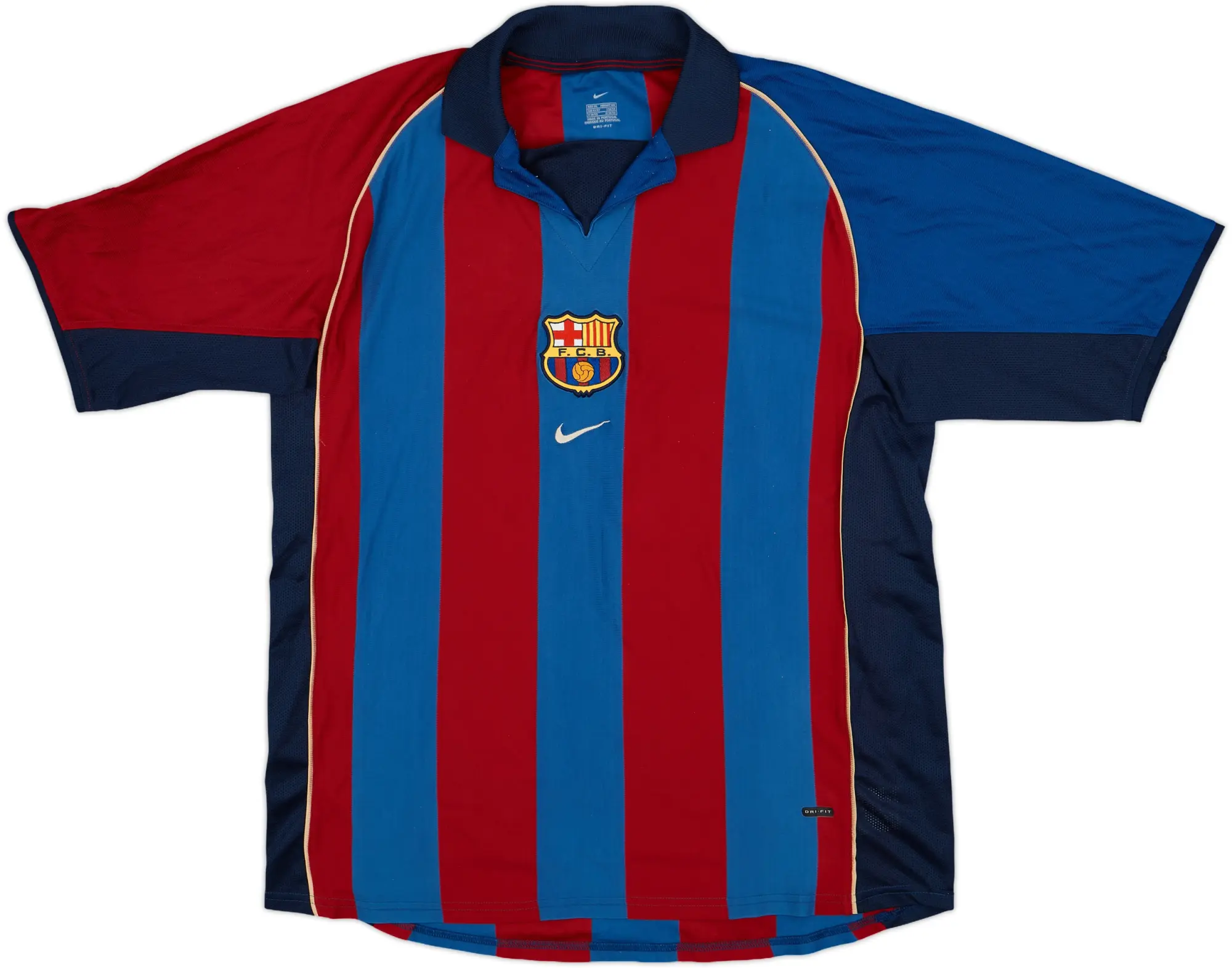 Nike Barcelona Mens SS Home Shirt 2001/02