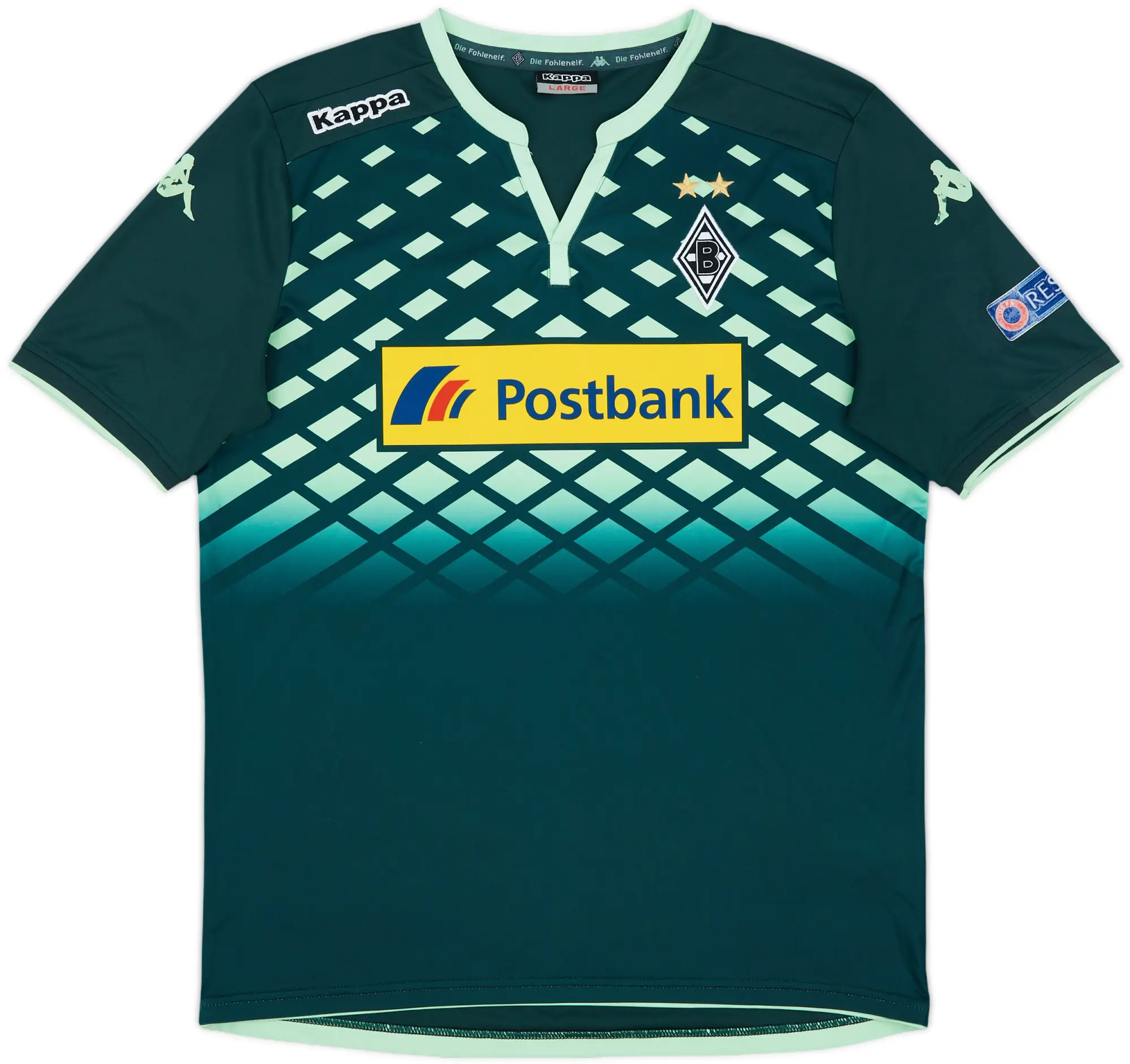 Kappa Borussia Monchengladbach Mens SS Away Shirt 2015/16