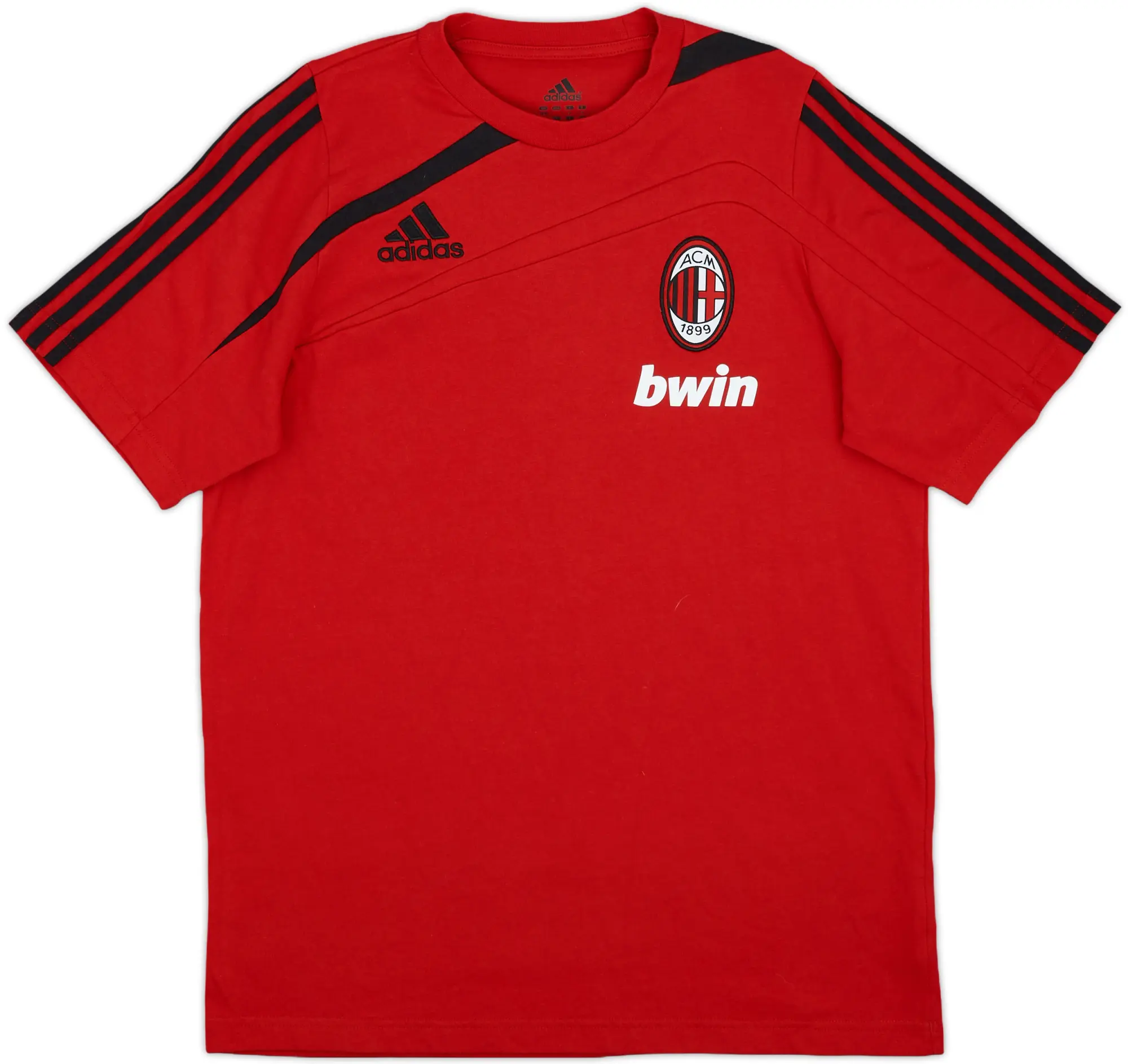 2009-10 AC Milan adidas Cotton Tee - 9/10 - (M)