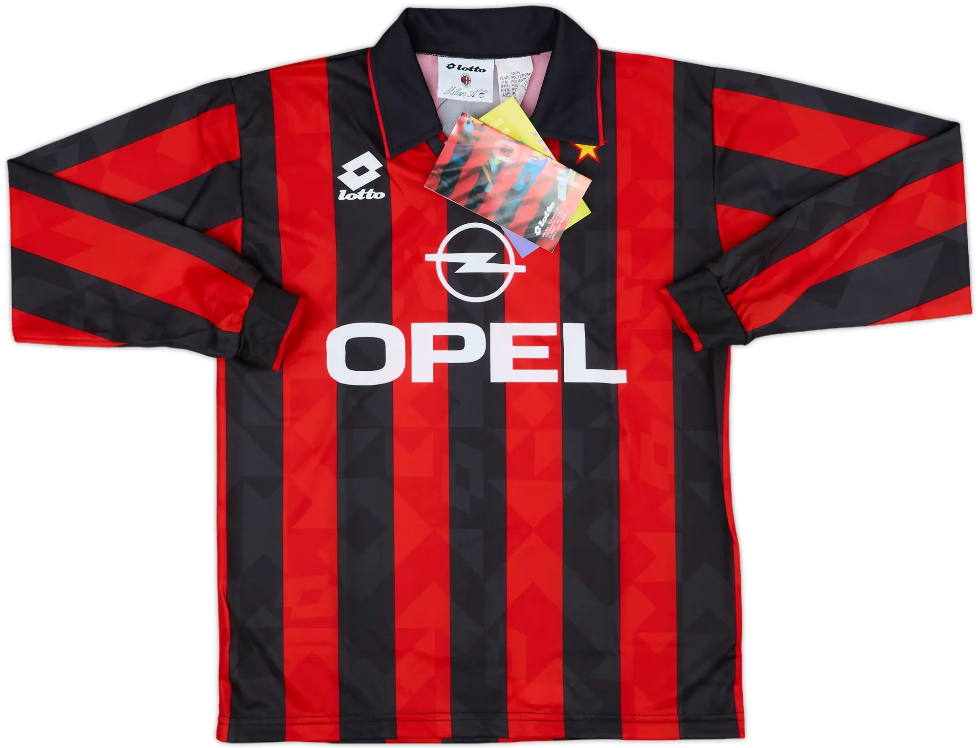 1995-96 AC Milan Home L/S Shirt (XXXL.Boys)