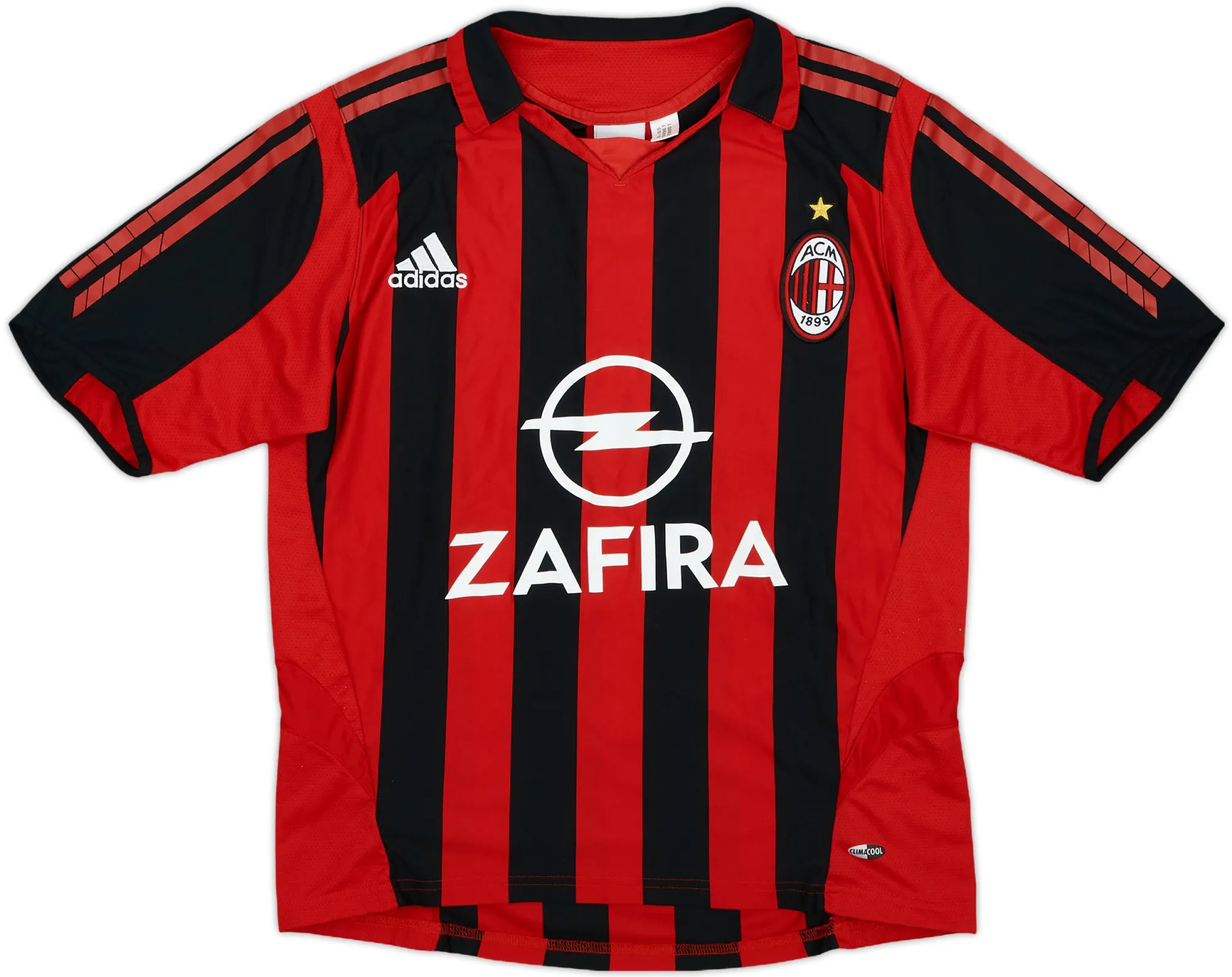 adidas AC Milan Boys SS Home Shirt 2005/06