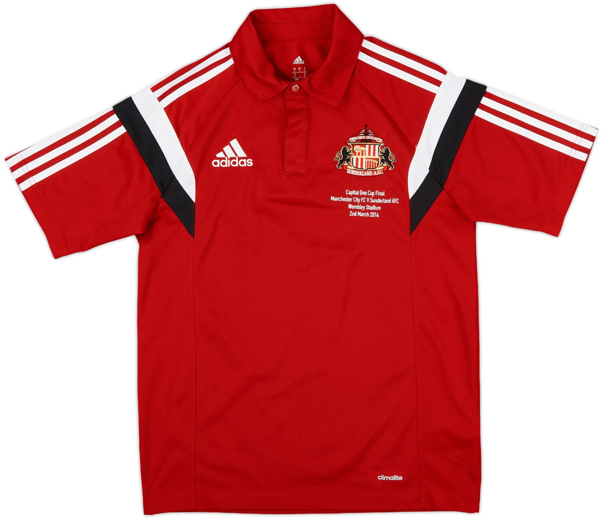 adidas Sunderland Mens SS Home Shirt 2013/14