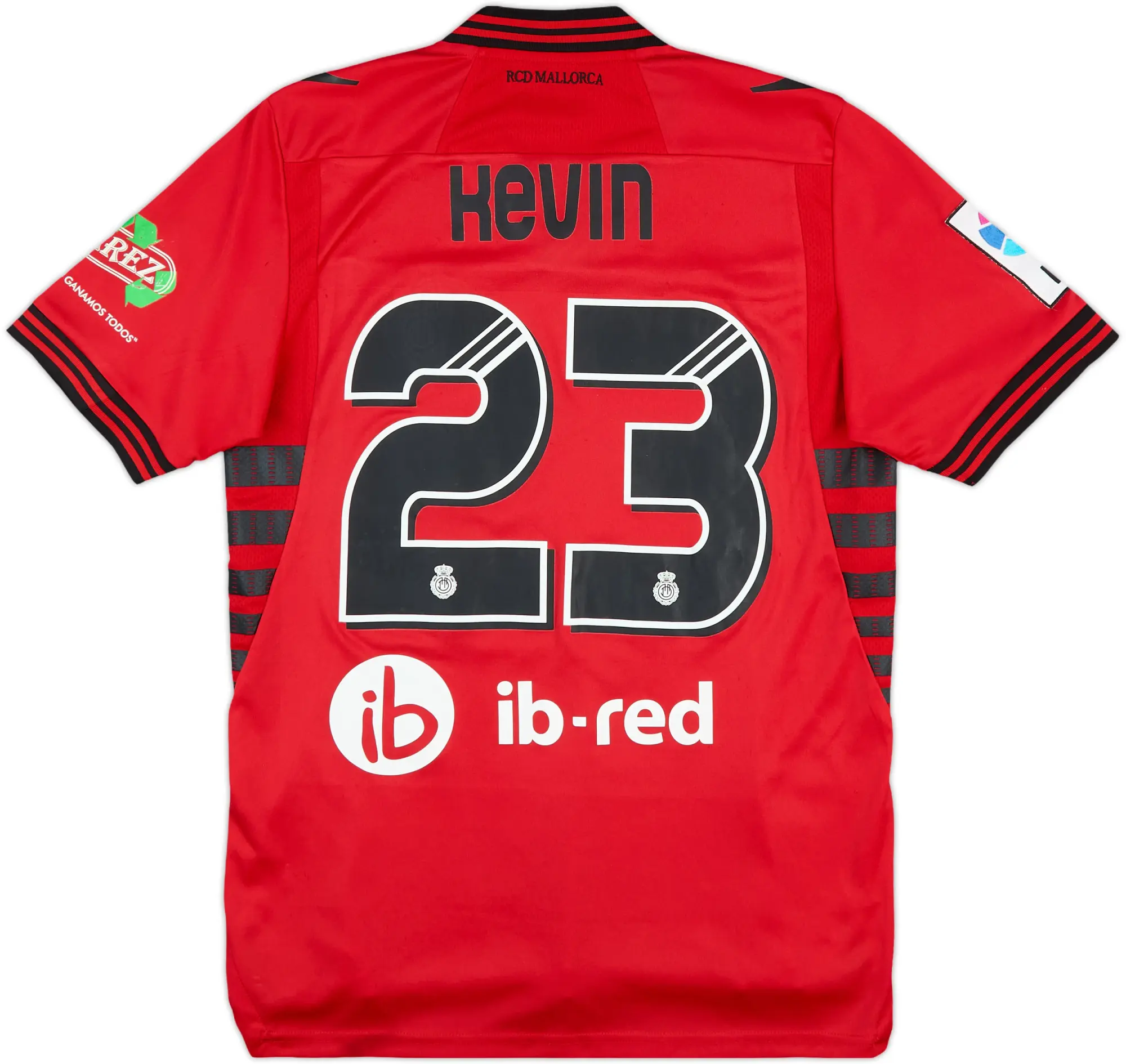 2013-14 Mallorca Match Issue Home Shirt Kevin #23