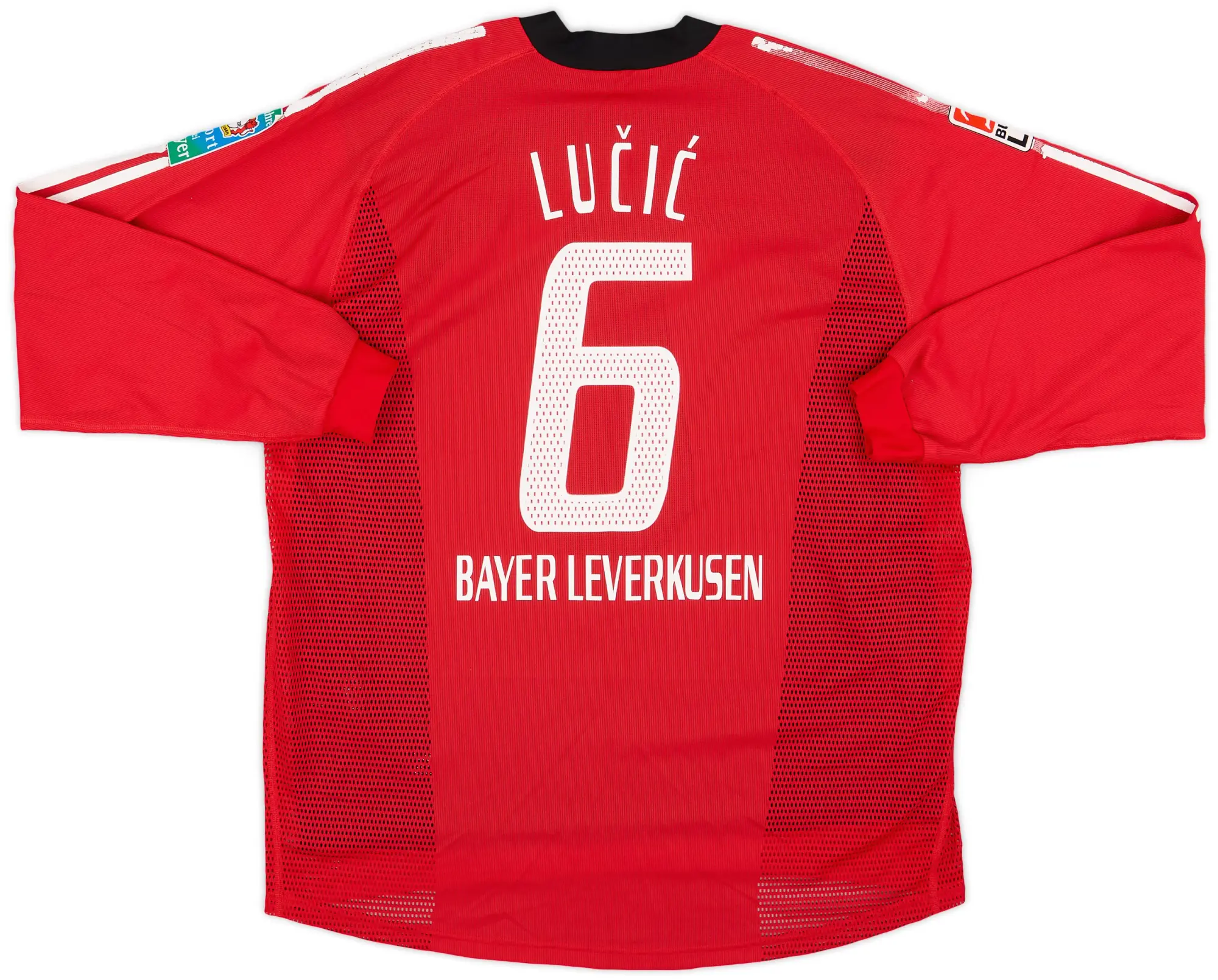 adidas Bayer Leverkusen Mens LS Player Issue Home Shirt 2003/04