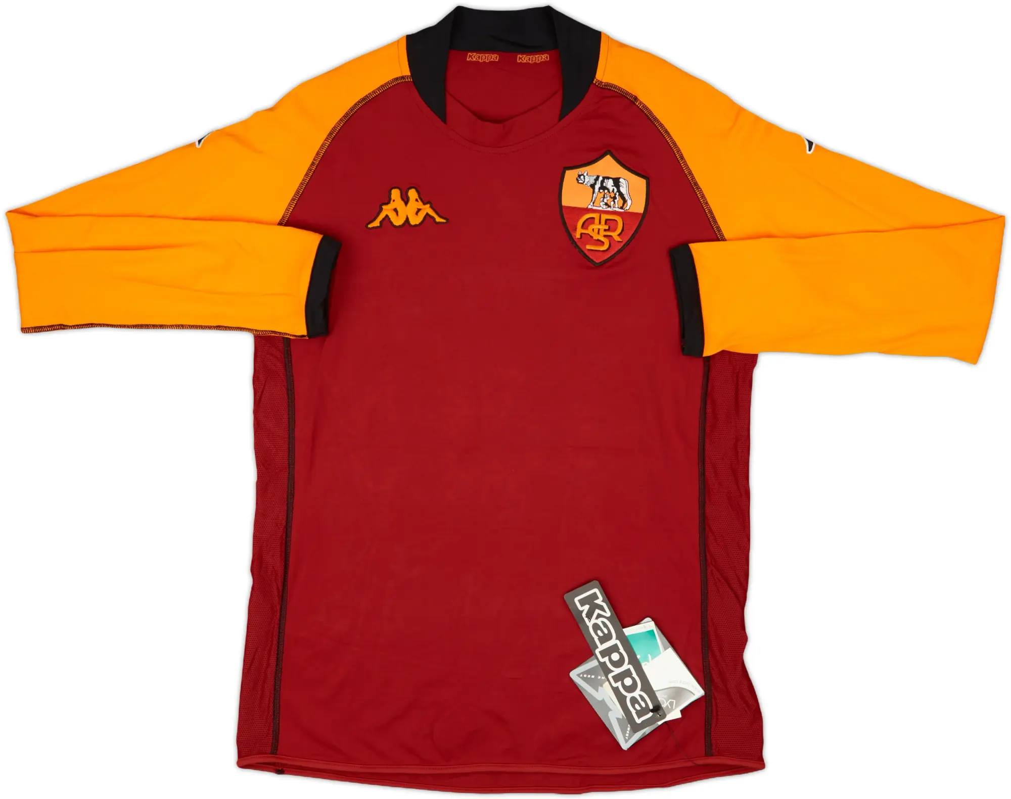 2002-03 Roma CL Home L/S Shirt (M)