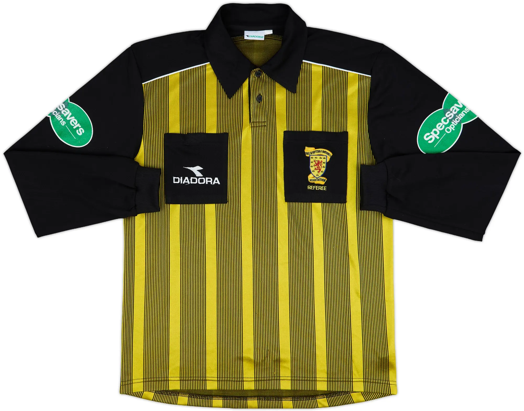 1999-00 Scotland Diadora Referee L/S Shirt - 7/10 - (L)