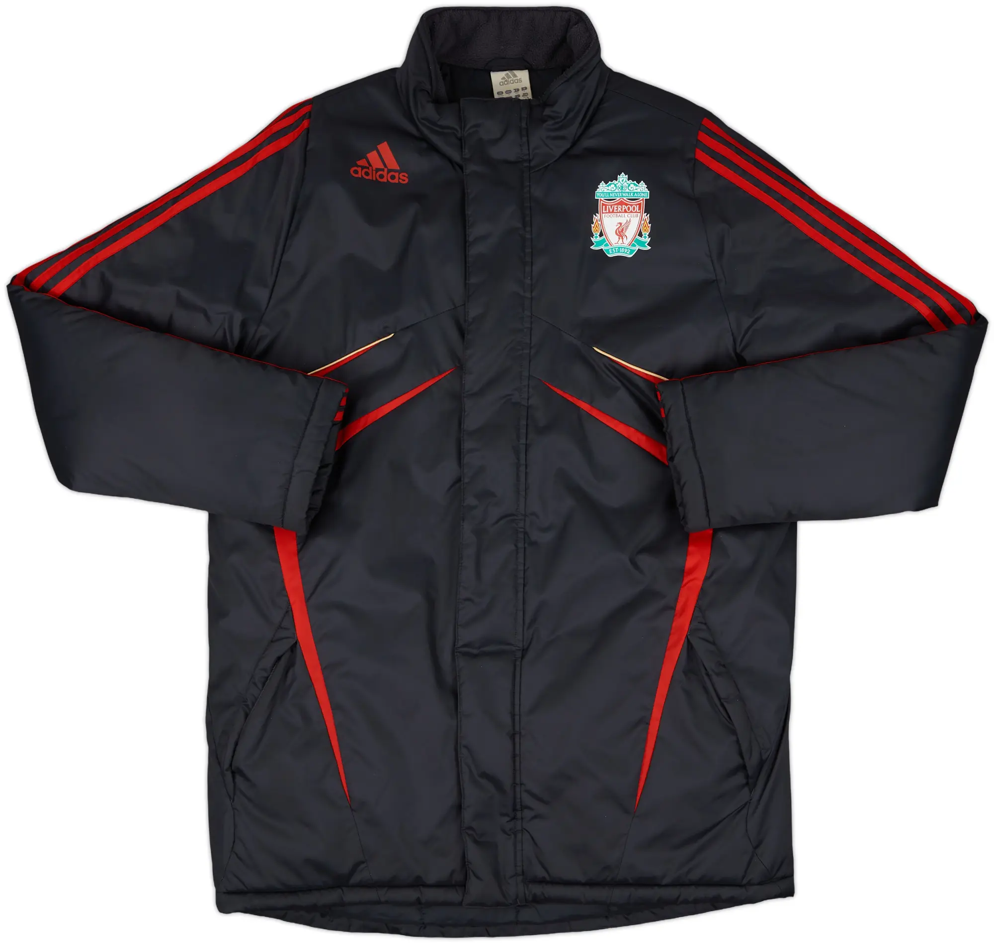 2009-10 Liverpool adidas Padded Bench Coat - 10/10 - (M/L)