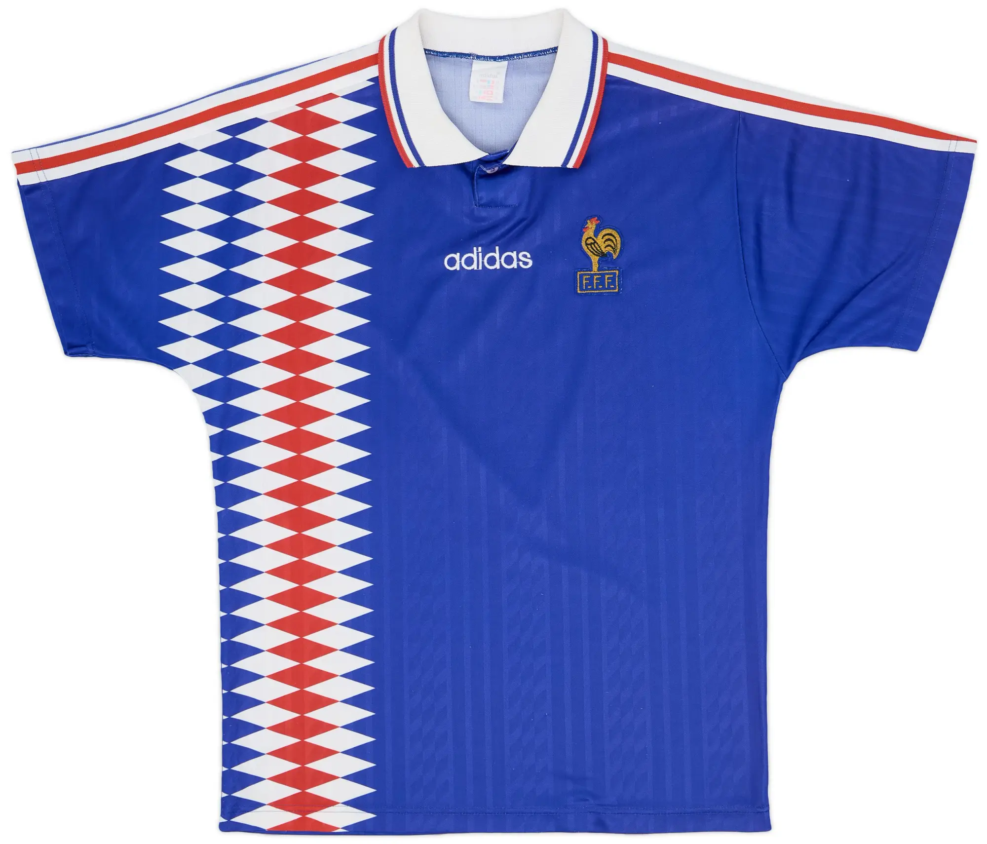 adidas France Mens SS Home Shirt 1994
