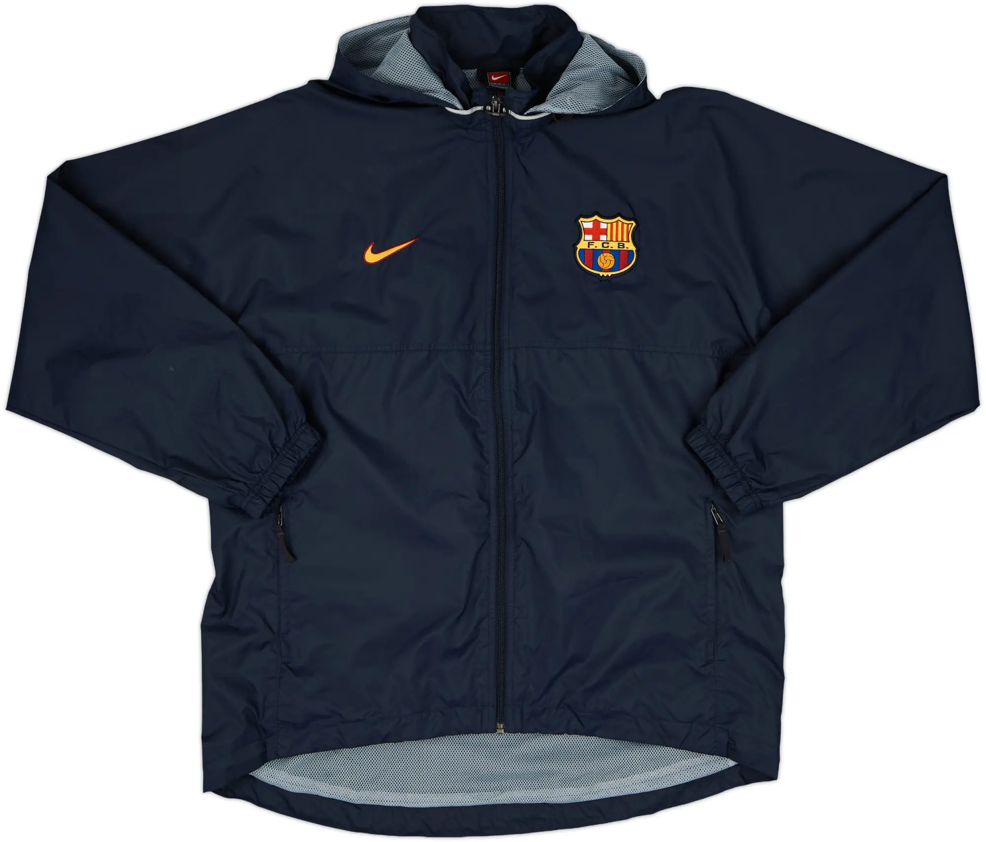 1998-99 Barcelona Nike Hooded Track Jacket - 7/10 - (L)
