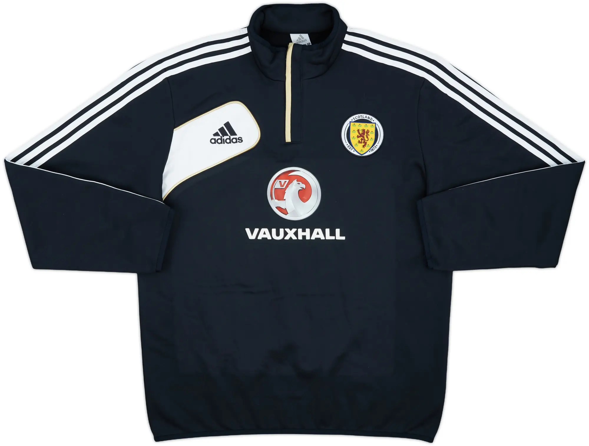 2011-12 Scotland adidas 1/4 Zip Sweat Top - 8/10 - (L/XL)